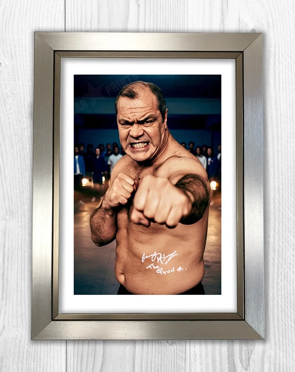 Lenny McLean The Guv'nor A4 repro signed mounted poster with choice of frame, image 3