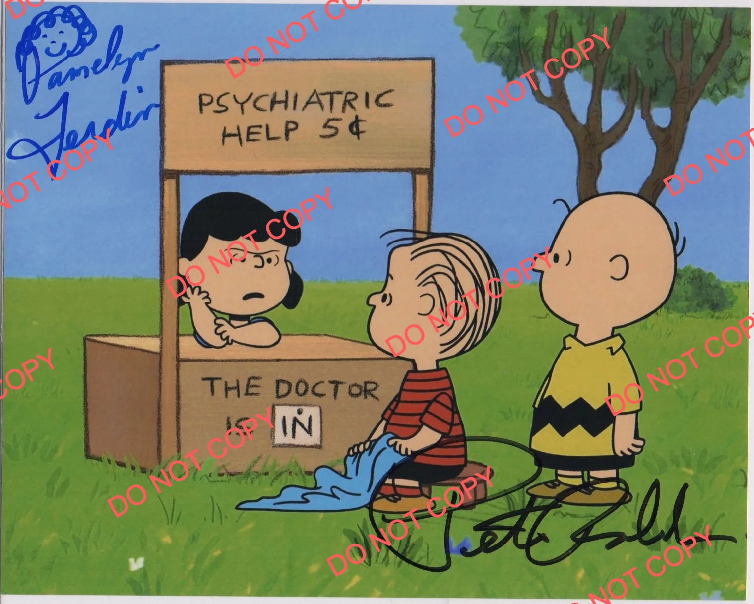 Peter Robbins & Pamelyn Ferdin — PETER ROBBINS PAMELYN FERDIN signed CHARLIE BROWN 8X10 photo auto AUTOGRAPH ACOA
