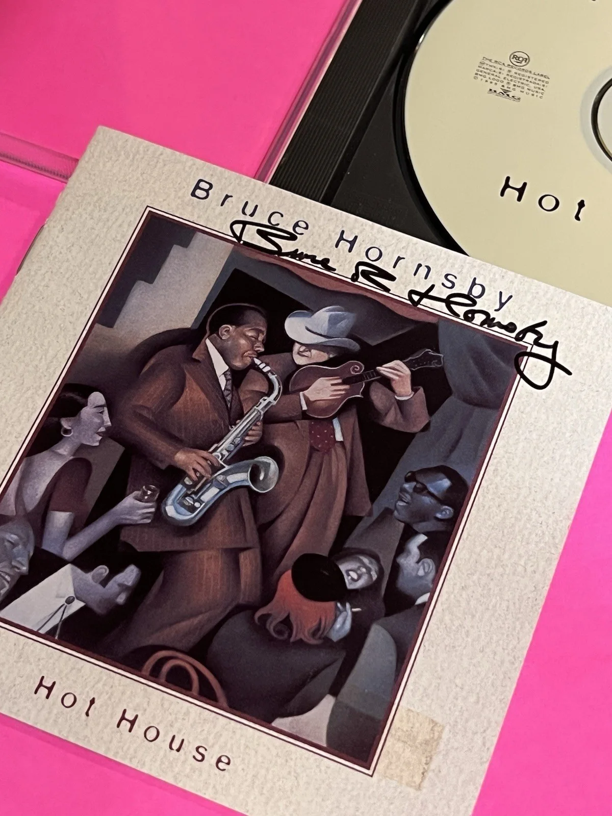 BRUCE HORNSBY SIGNED AUTOGRAPHED HOT HOUSE CD, image 2