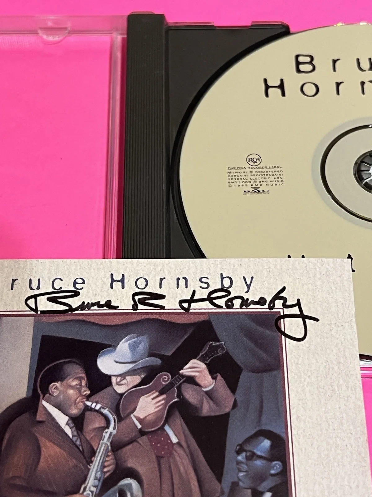 BRUCE HORNSBY SIGNED AUTOGRAPHED HOT HOUSE CD, image 4