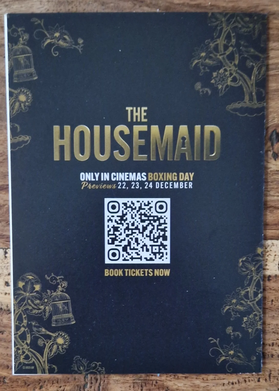 Cineworld Exclusive Housemaid Greeting Card, image 2