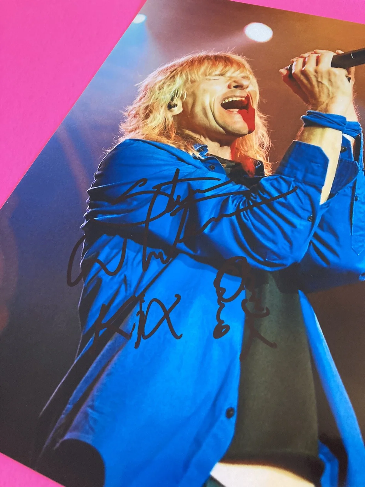 KIX STEVE WHITEMAN AUTOGRAPHED SIGNED 8 X 10 PHOTO *EXACT PROOF*, image 4