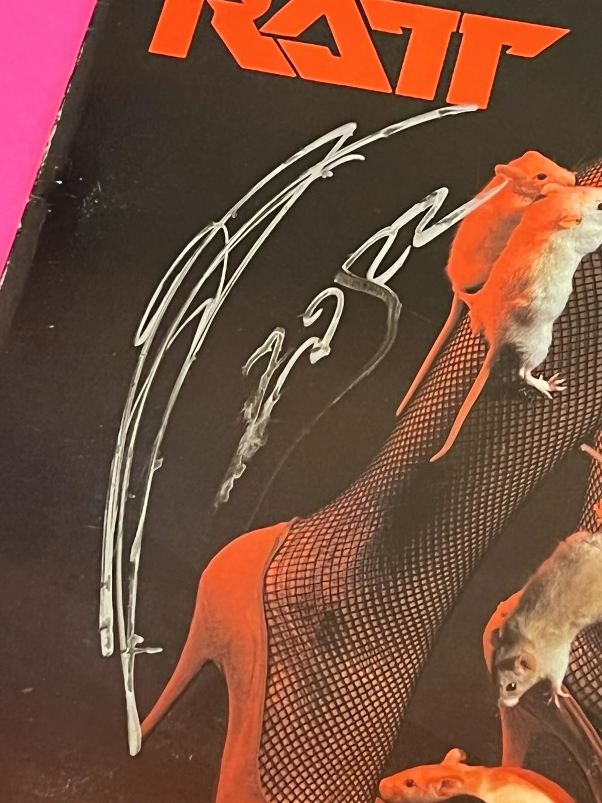 RATT x2 STEPHEN PEARCY JUAN CROUCIER SIGNED AUTOGRAPHED VINYL LP *EXACT PROOF*, image 4