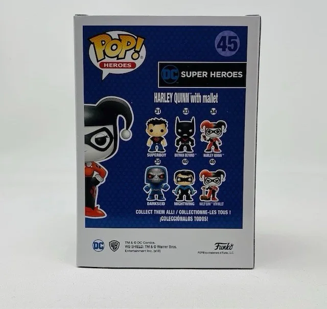 Karlii Hoch Autographed DC Super Heroes Harley Quinn With Mallet Funk Pop #45 OC, изображение 4