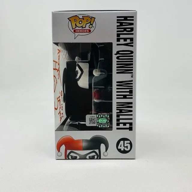 Karlii Hoch Autographed DC Super Heroes Harley Quinn With Mallet Funk Pop #45 OC, изображение 5