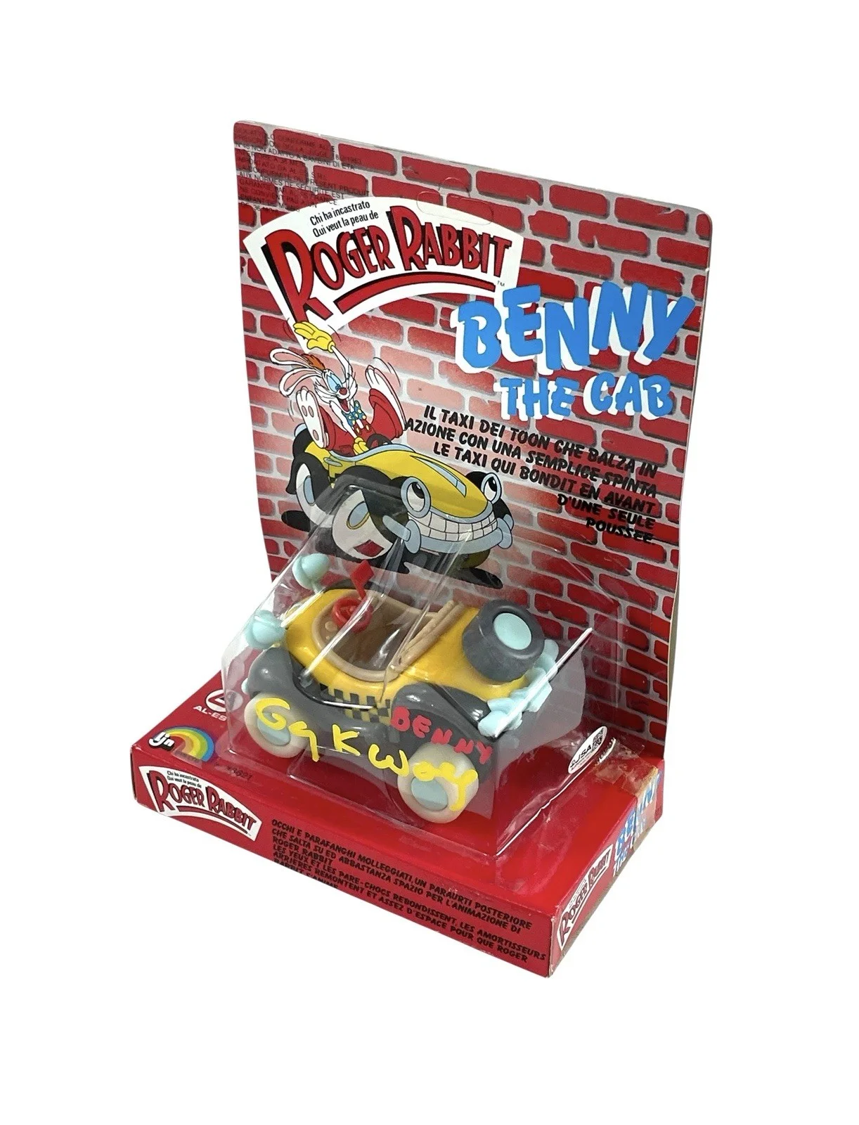 Gary K. Wolf — Gary K. Wolf Signed Who Framed Roger Rabbit LJN Benny The Cab Action Figure JSA, image 3