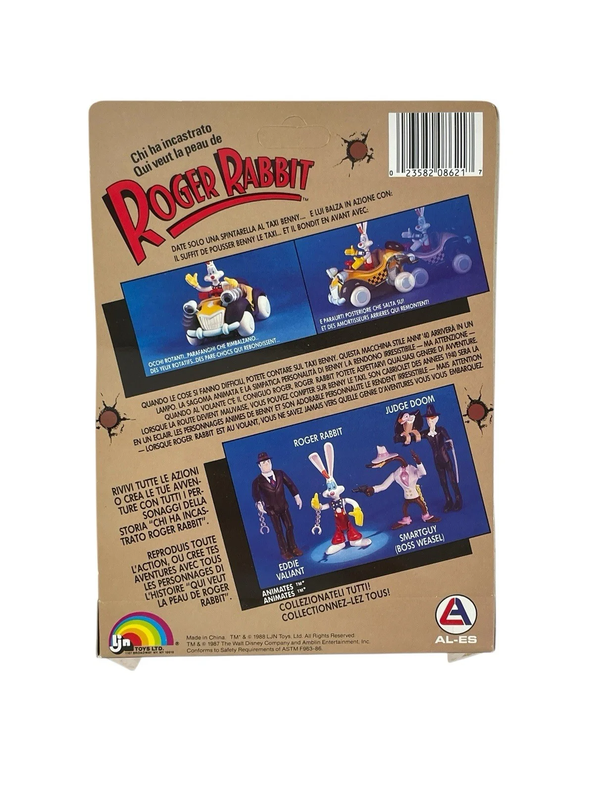 Gary K. Wolf — Gary K. Wolf Signed Who Framed Roger Rabbit LJN Benny The Cab Action Figure JSA, image 4
