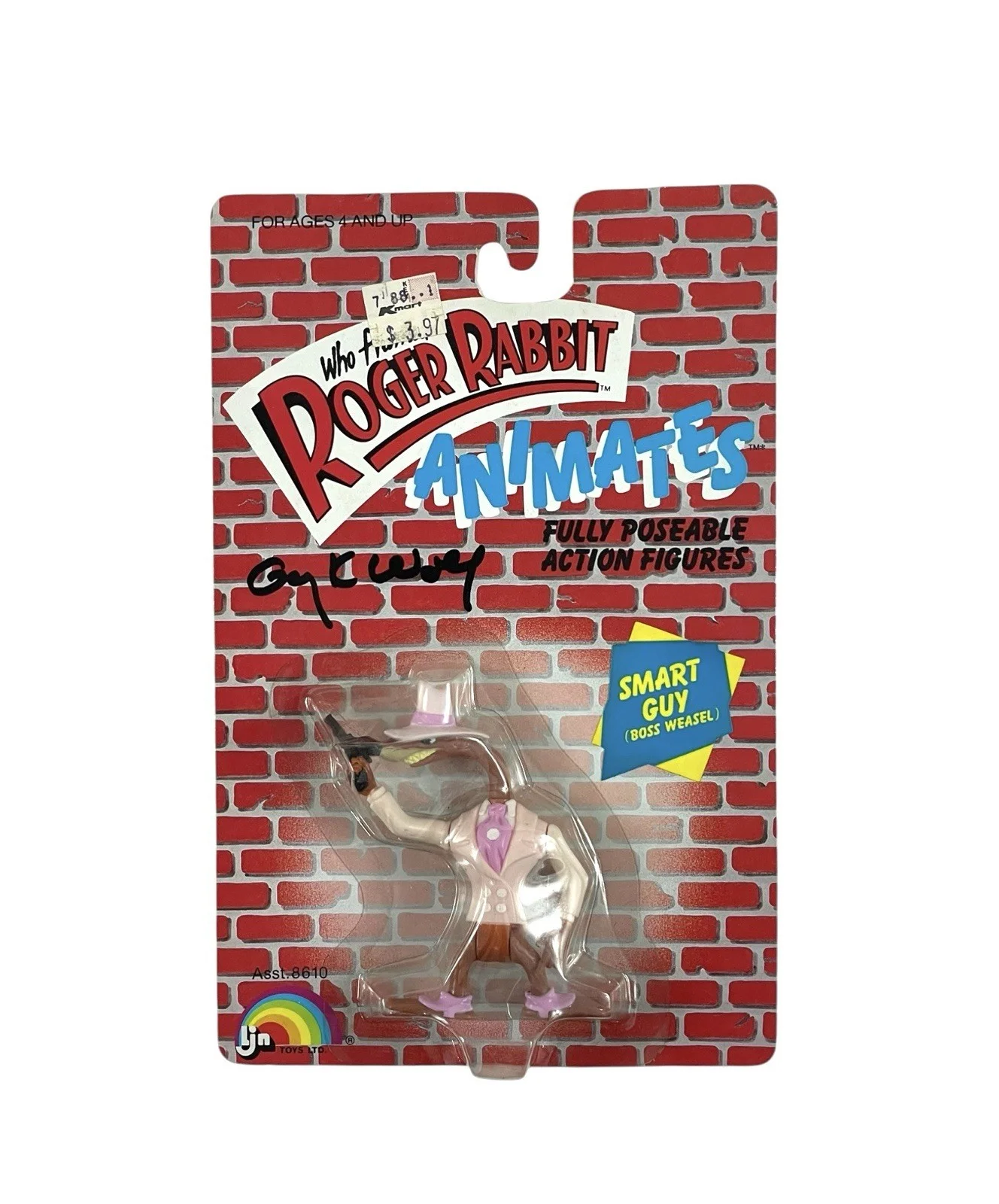 Gary K. Wolf — Who Framed Roger Rabbit LJN Animates Boss Weasel Action Figure Gary K. Wolf JSA, image 2