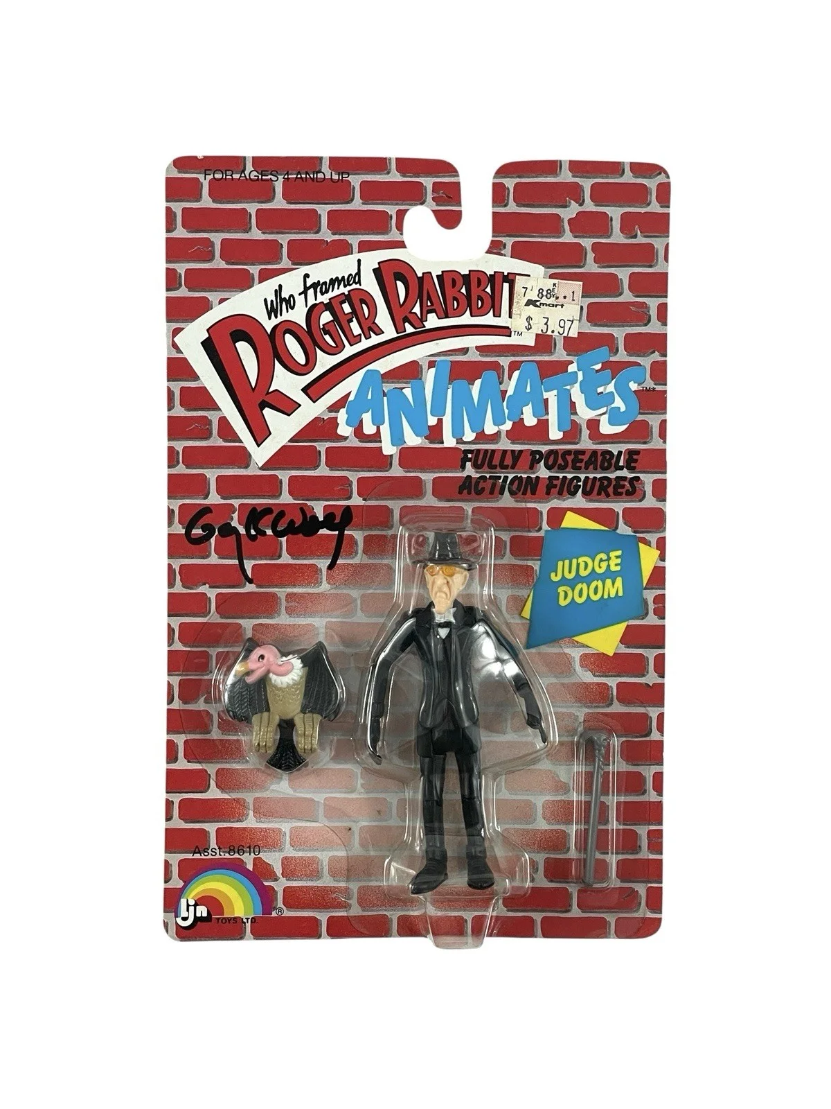 Gary K. Wolf — Who Framed Roger Rabbit LJN 1988 Animates Judge Doom Action Figure Gary K. Wolf, image 2