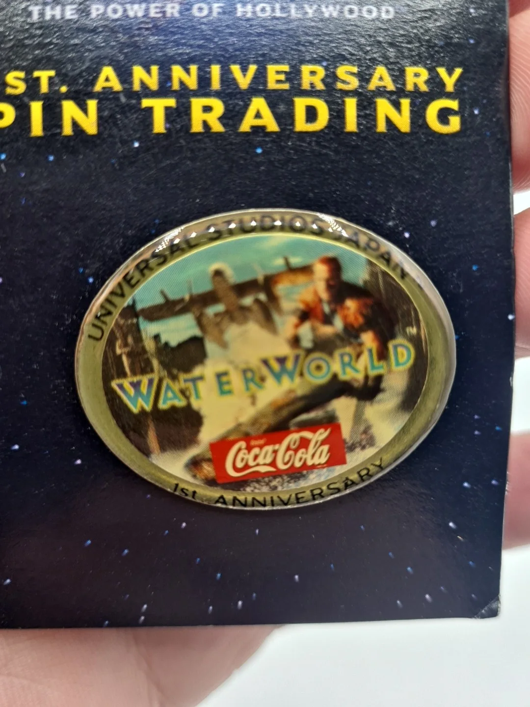 Water World Pin Badge Universal Studios 1st Anniversary Rare A47, image 3