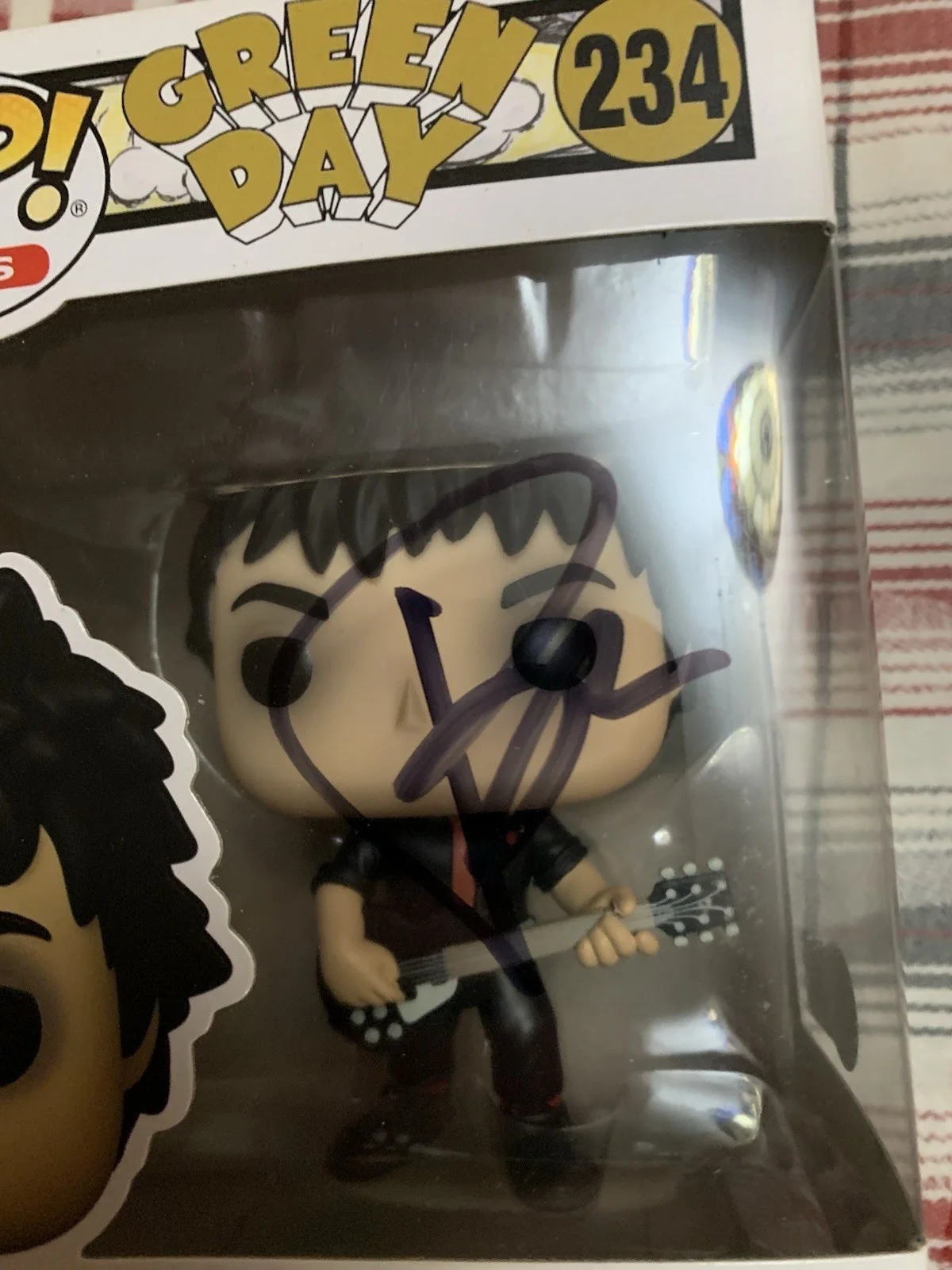 BILLIE JOE ARMSTRONG SIGNED AUTOGRAPH FUNKO POP 234 BECKETT BAS GREEN DAY, image 2