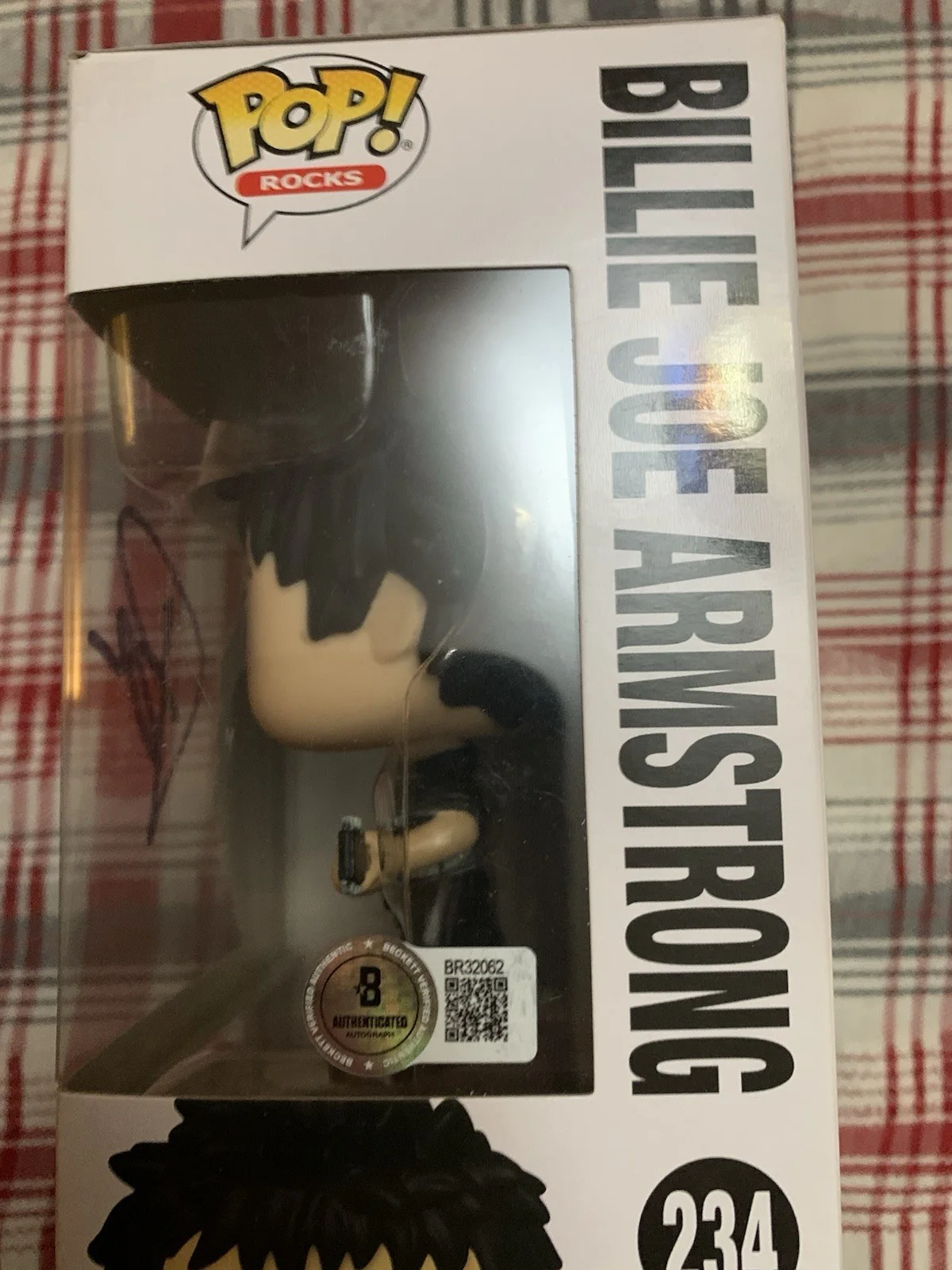 BILLIE JOE ARMSTRONG SIGNED AUTOGRAPH FUNKO POP 234 BECKETT BAS GREEN DAY, image 5