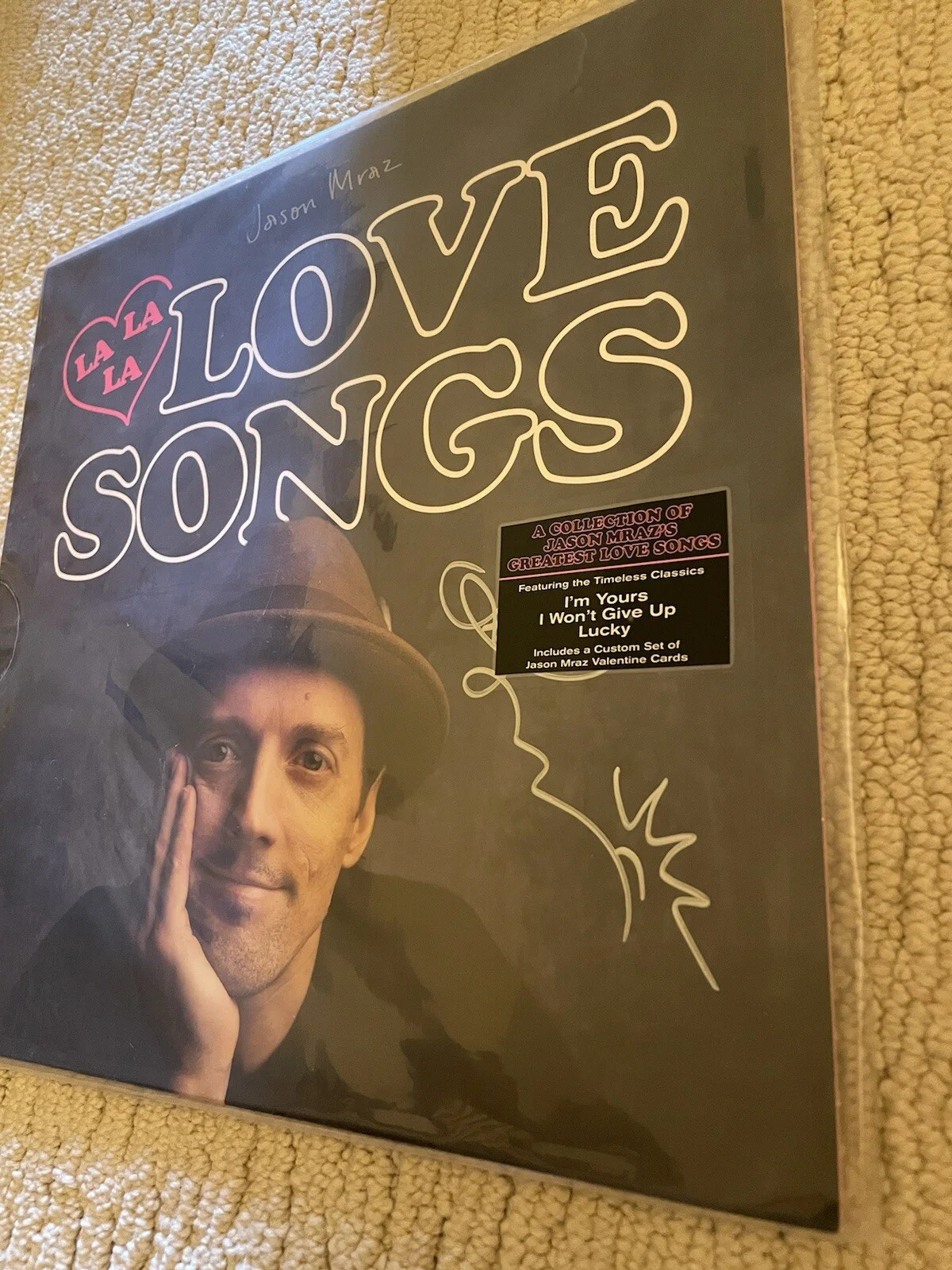 JASON MRAZ Signed LALALA LOVE SONGS Autograph LP Record Cards VINYL New Sealed, изображение 3