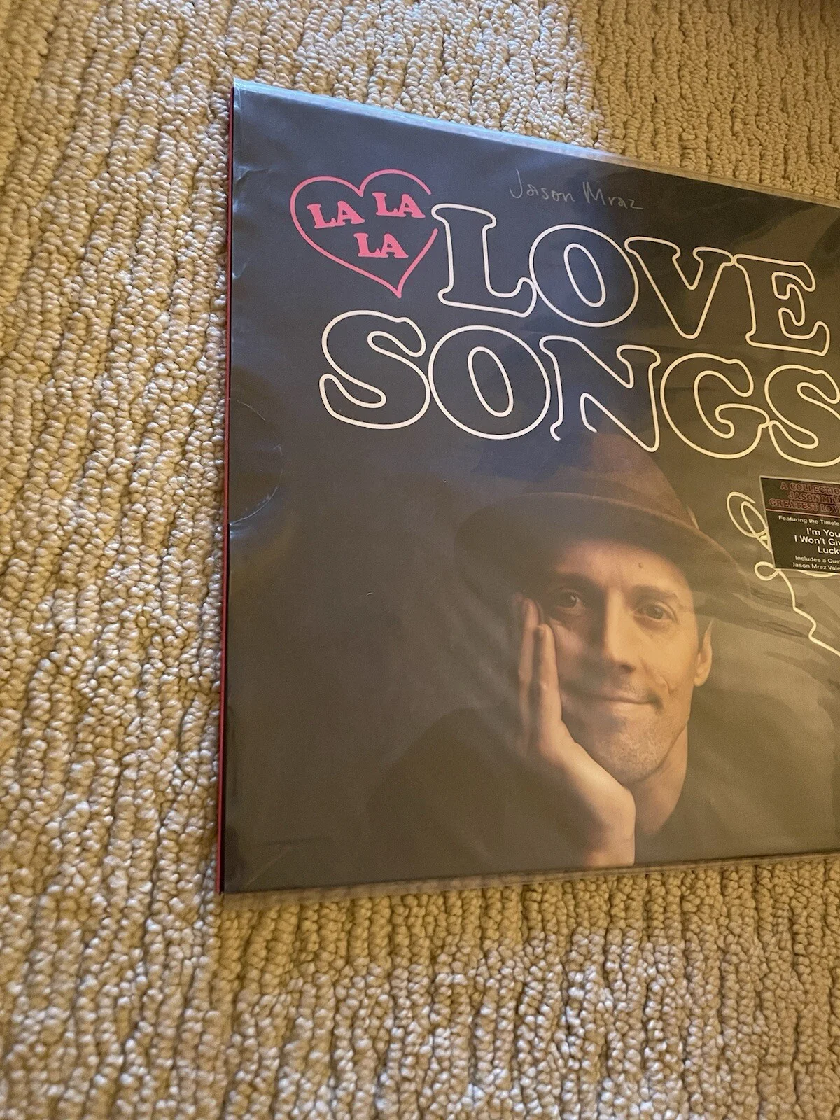 JASON MRAZ Signed LALALA LOVE SONGS Autograph LP Record Cards VINYL New Sealed, изображение 4