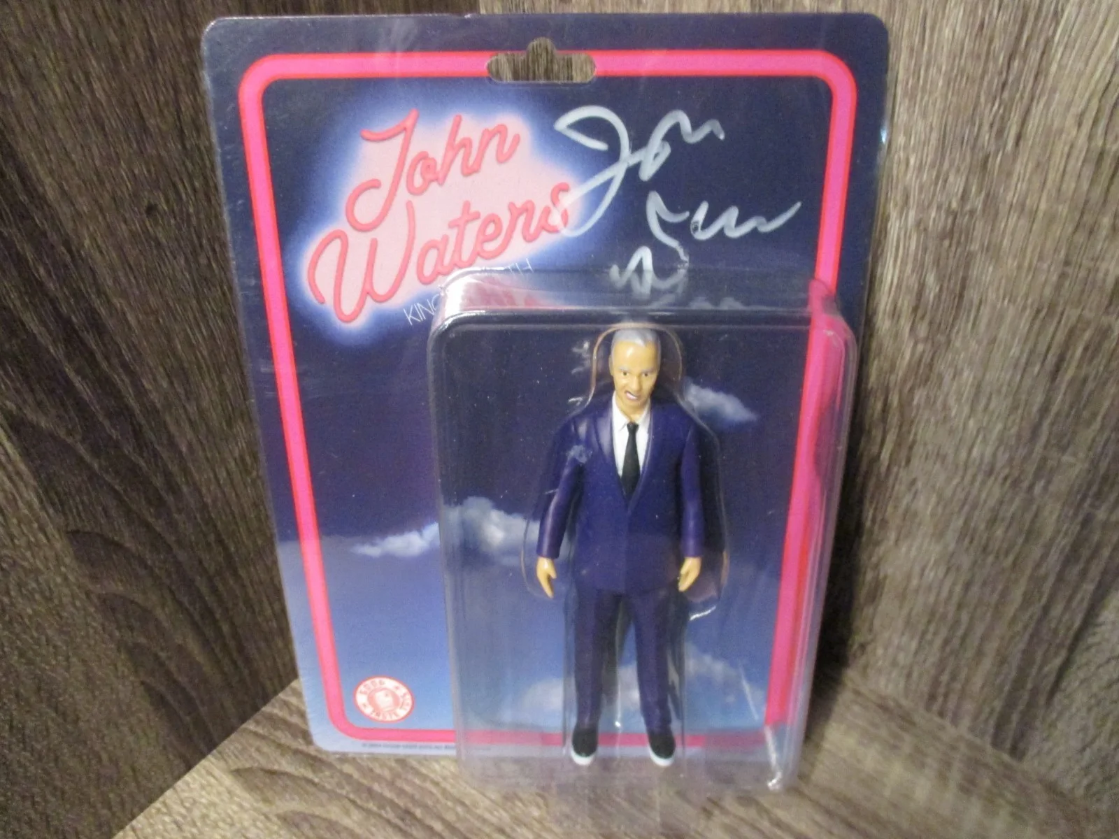 John Waters — SIGNED! Good Taste Toys JOHN WATERS Figure - Purple Suit Variant NEW