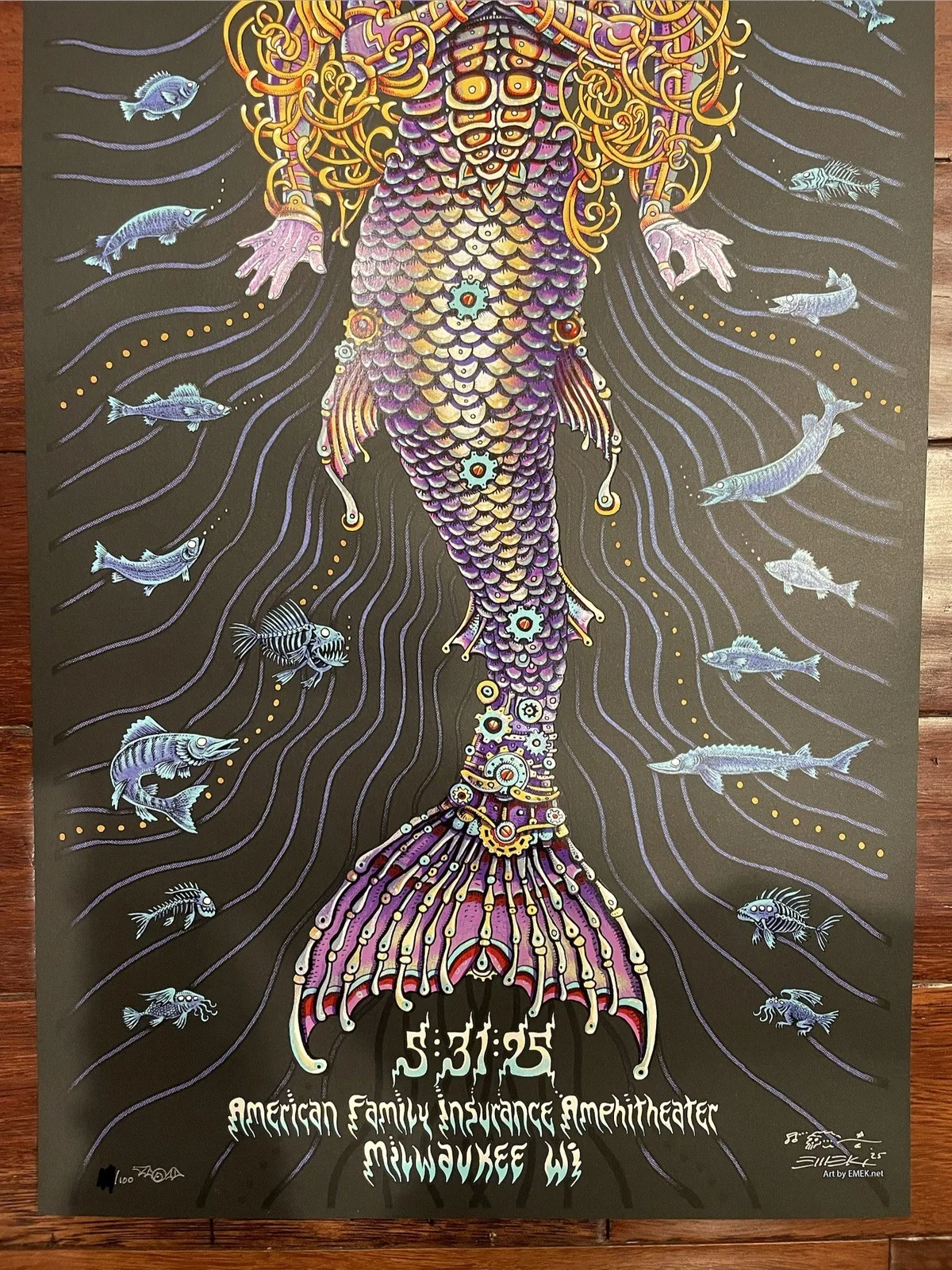 Puscifer Milwaukee Poster Emek 2025 Sessanta concert tour 44/206, изображение 3