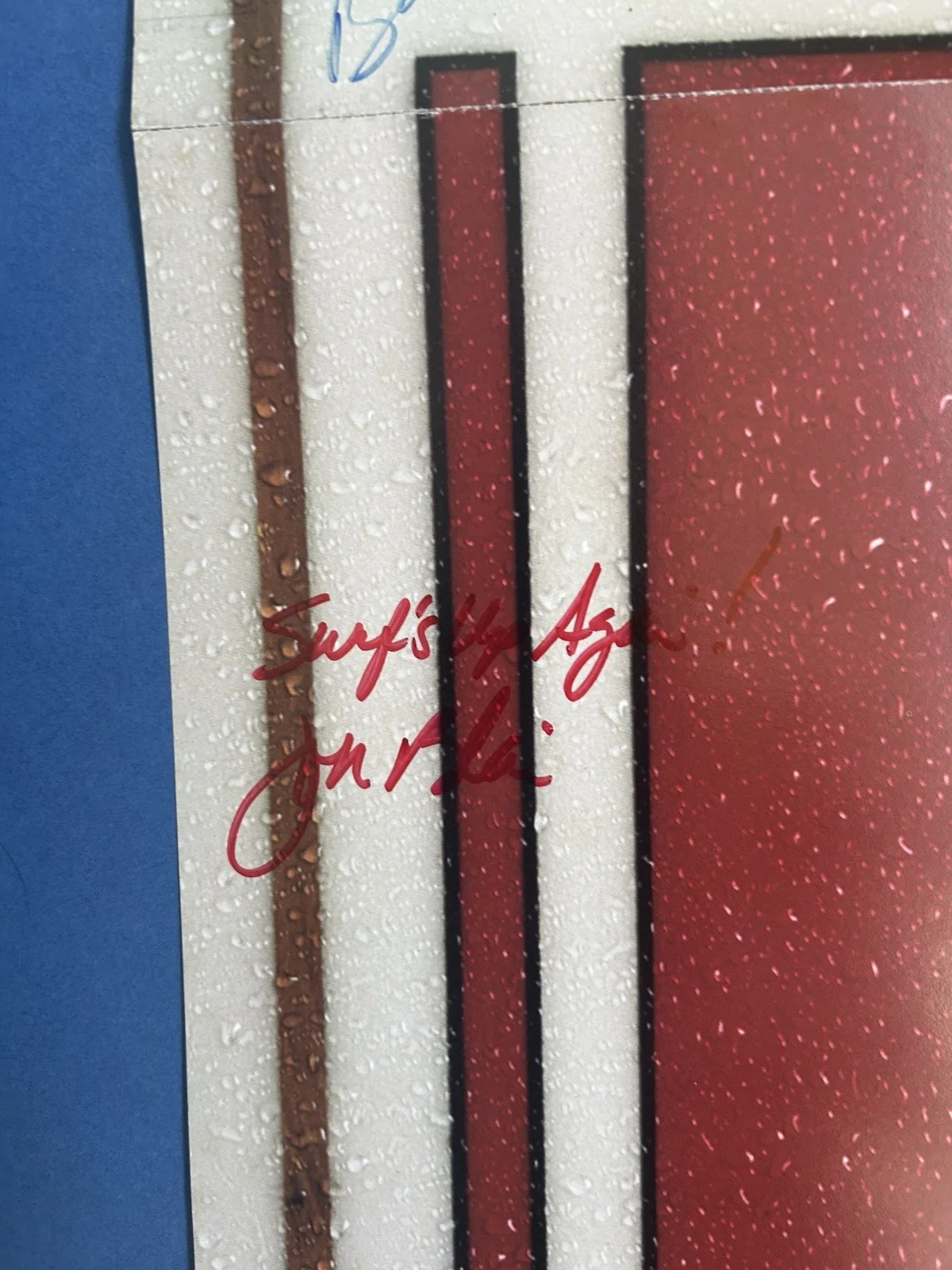 【Poster +Signed】1992・Rhino Records Promo・kawabunga・30cm x 60cm, image 3
