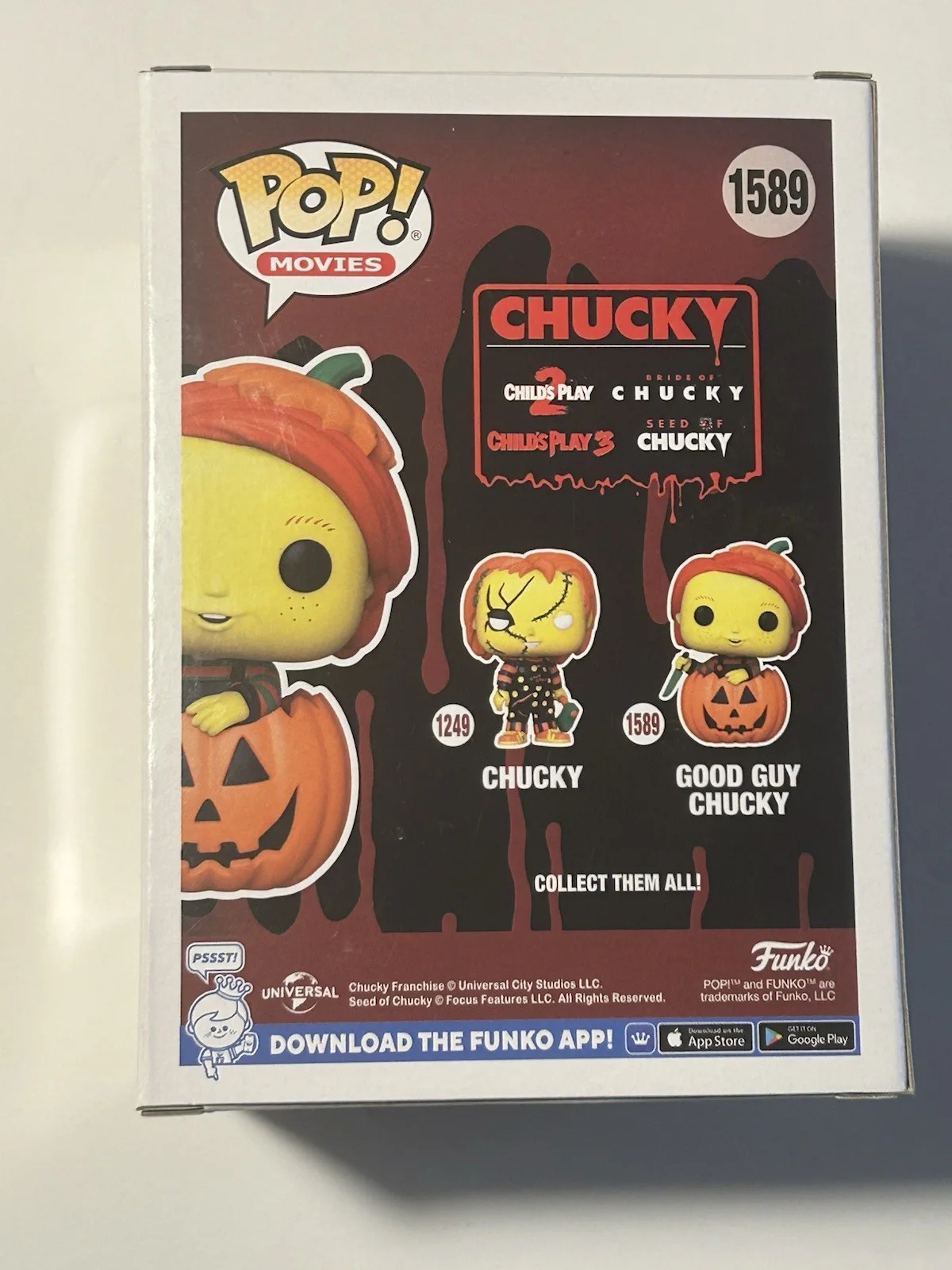 Chris Sarandon — Chris Sarandon Autographed Child’s Play Funko Pop #1249 Chucky ERROR Signed, image 3