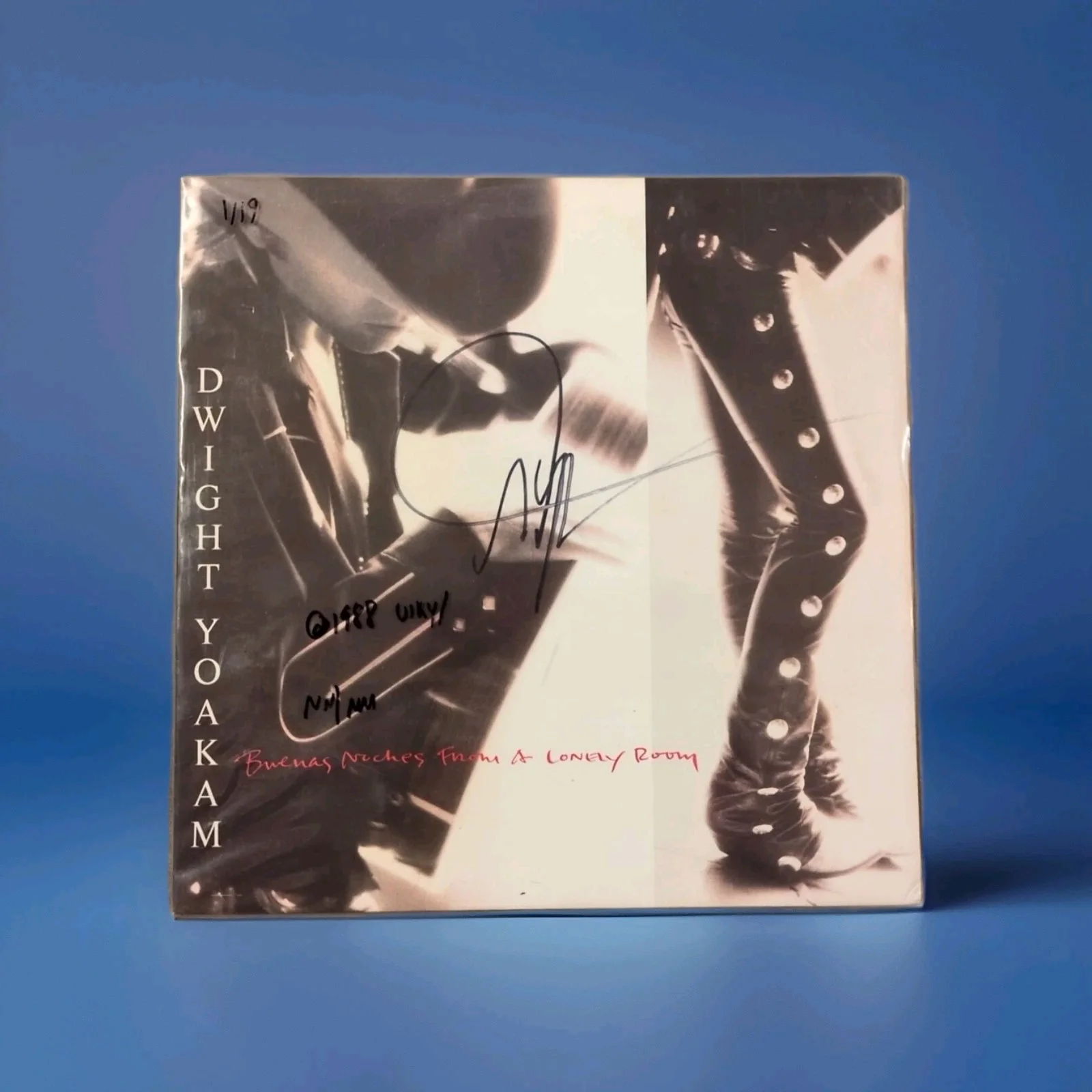 Dwight Yoakam Signed Buenas Noches From A Lonely Room Autographed Vinyl Record, image 2