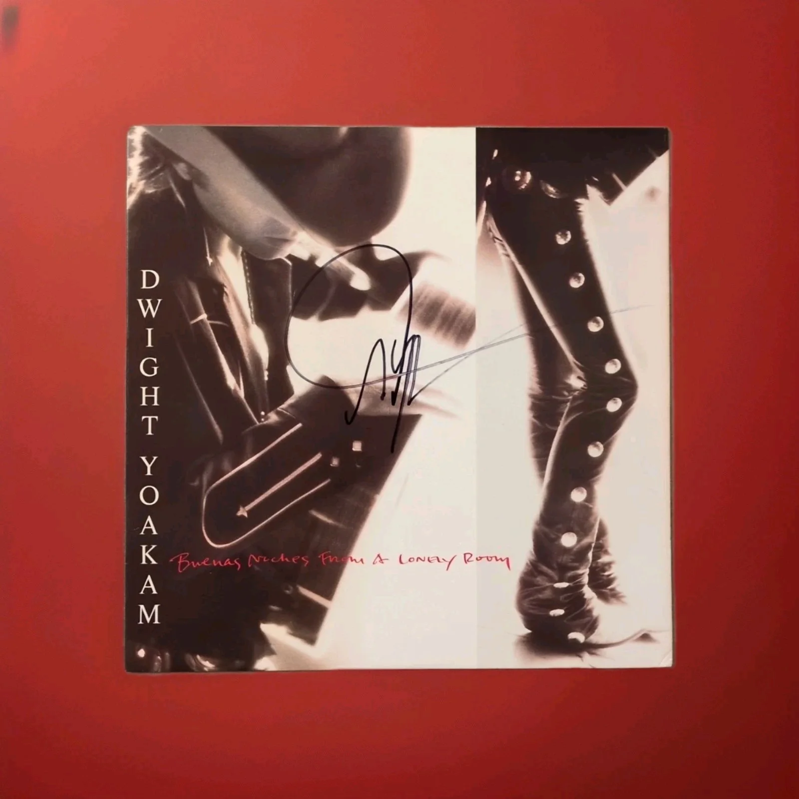 Dwight Yoakam Signed Buenas Noches From A Lonely Room Autographed Vinyl Record, image 4