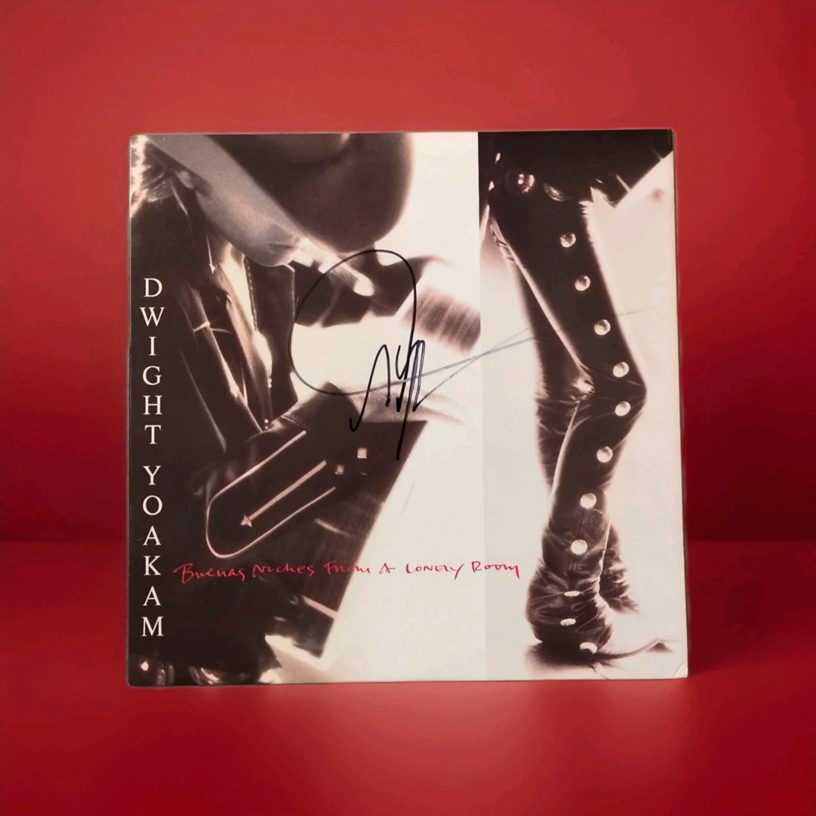 Dwight Yoakam Signed Buenas Noches From A Lonely Room Autographed Vinyl Record, image 5