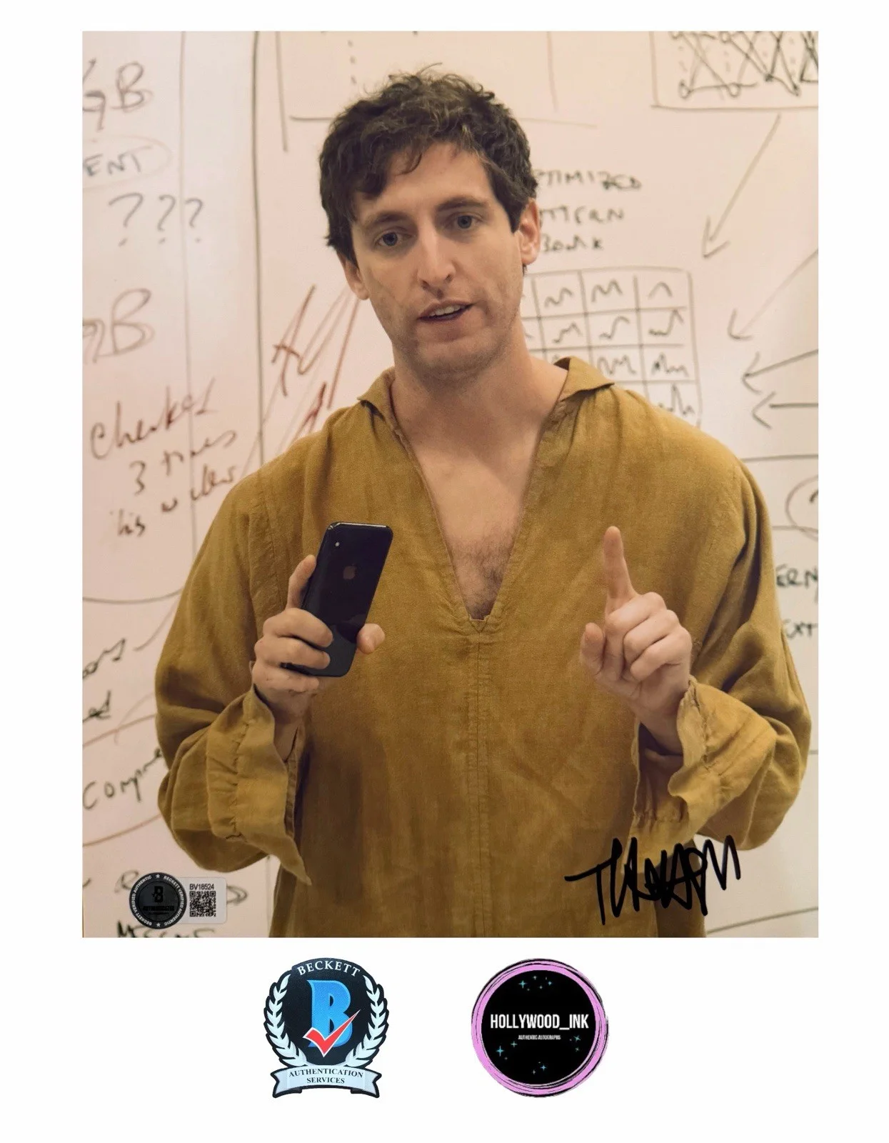 Thomas Middleditch — THOMAS MIDDLEDITCH SIGNED 8x10 PHOTO SILICONE VALLEY RICHARD HENDERICKS BECKETT