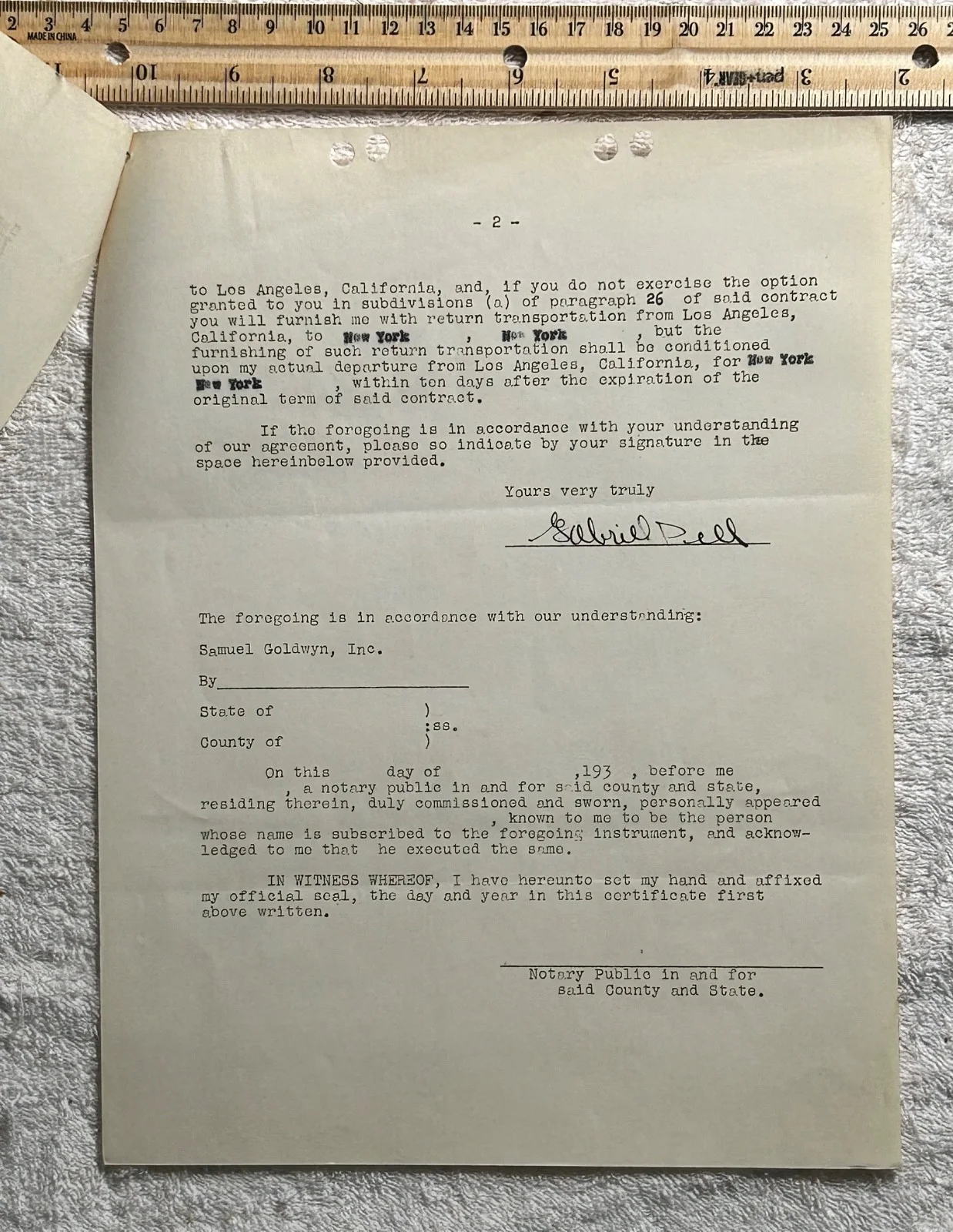 7 SIGNED DEAD END KID/BOWERY BOY GOLDWYN CONTRACTS—Gorcey—Hall—Halop—Dell—Punsly, изображение 4