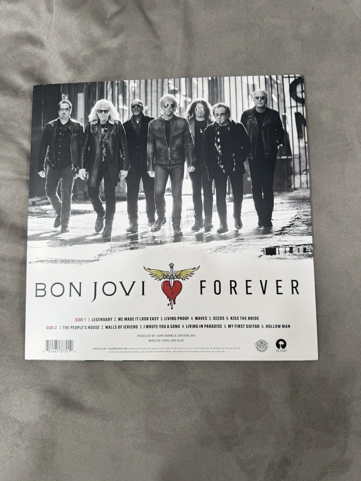 Bon Jovi Forever Signed Vinyl Autographed New, image 2