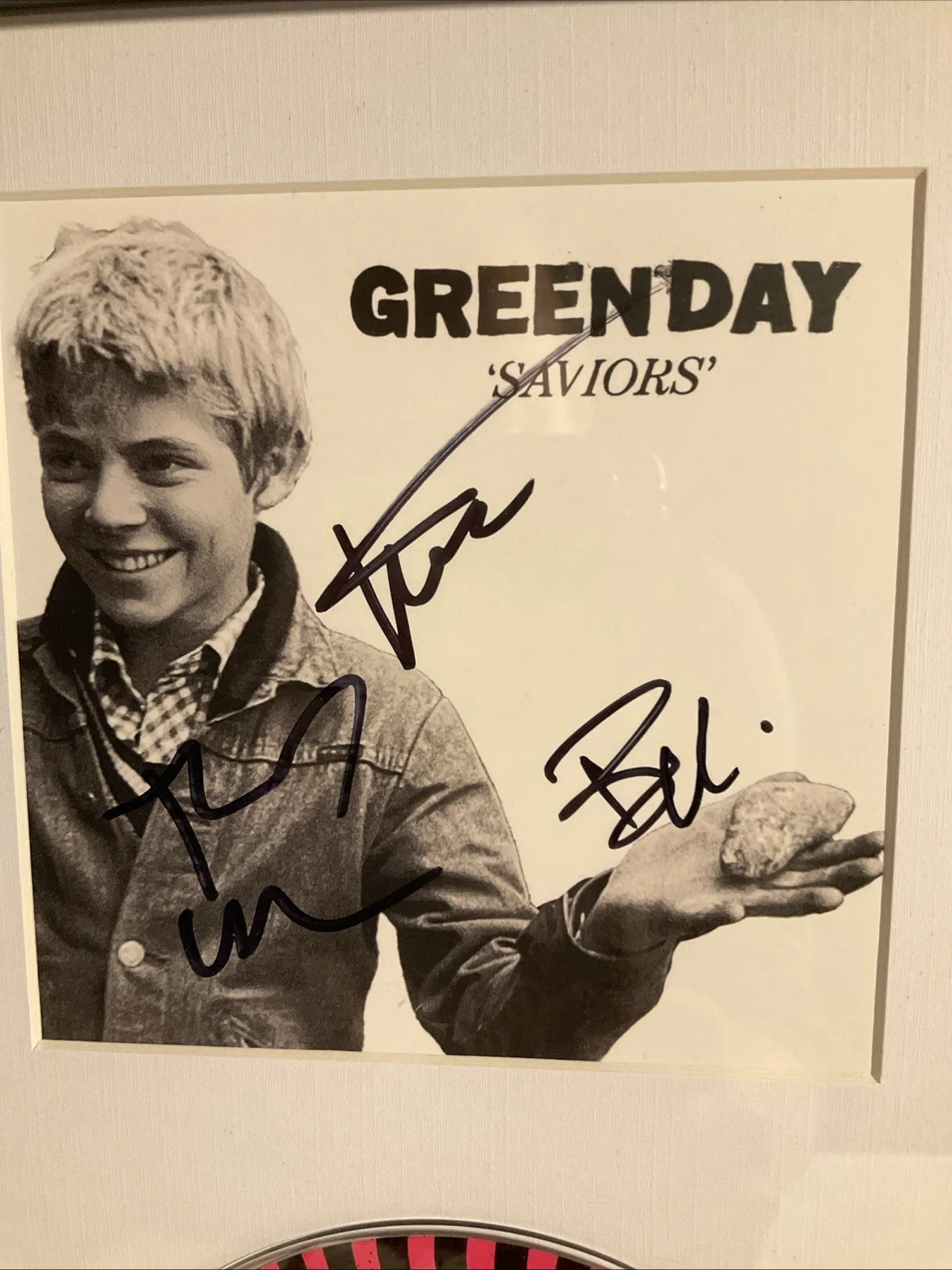 Green Day Saviors Signed Autographed Framed CD, image 3