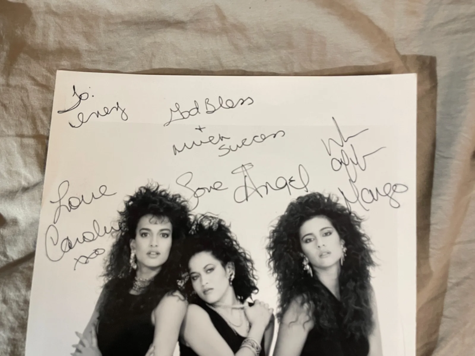 The Cover Girls Band Signed Autographed 8" x 10" Photo Capitol Records 1980's, изображение 2