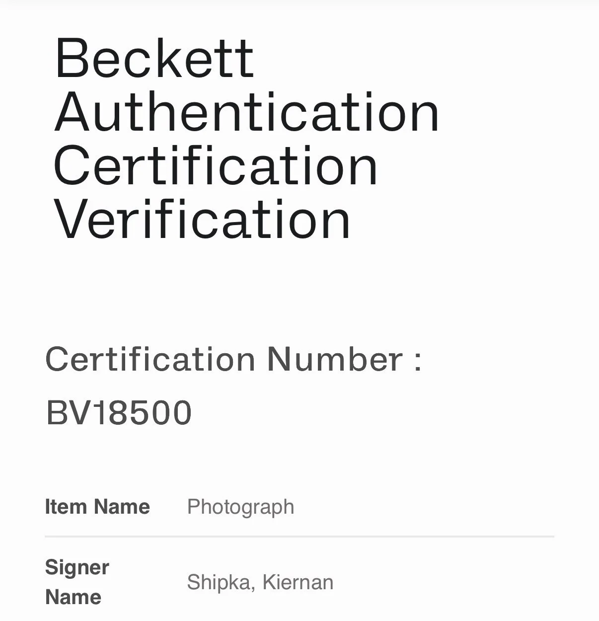 Kiernan Shipka — KIERNAN SHIKPA SIGNED 8x10 AUTOGRAPH SABRINA SPELLMAN PHOTO BECKETT HOLO BV18500, изображение 4