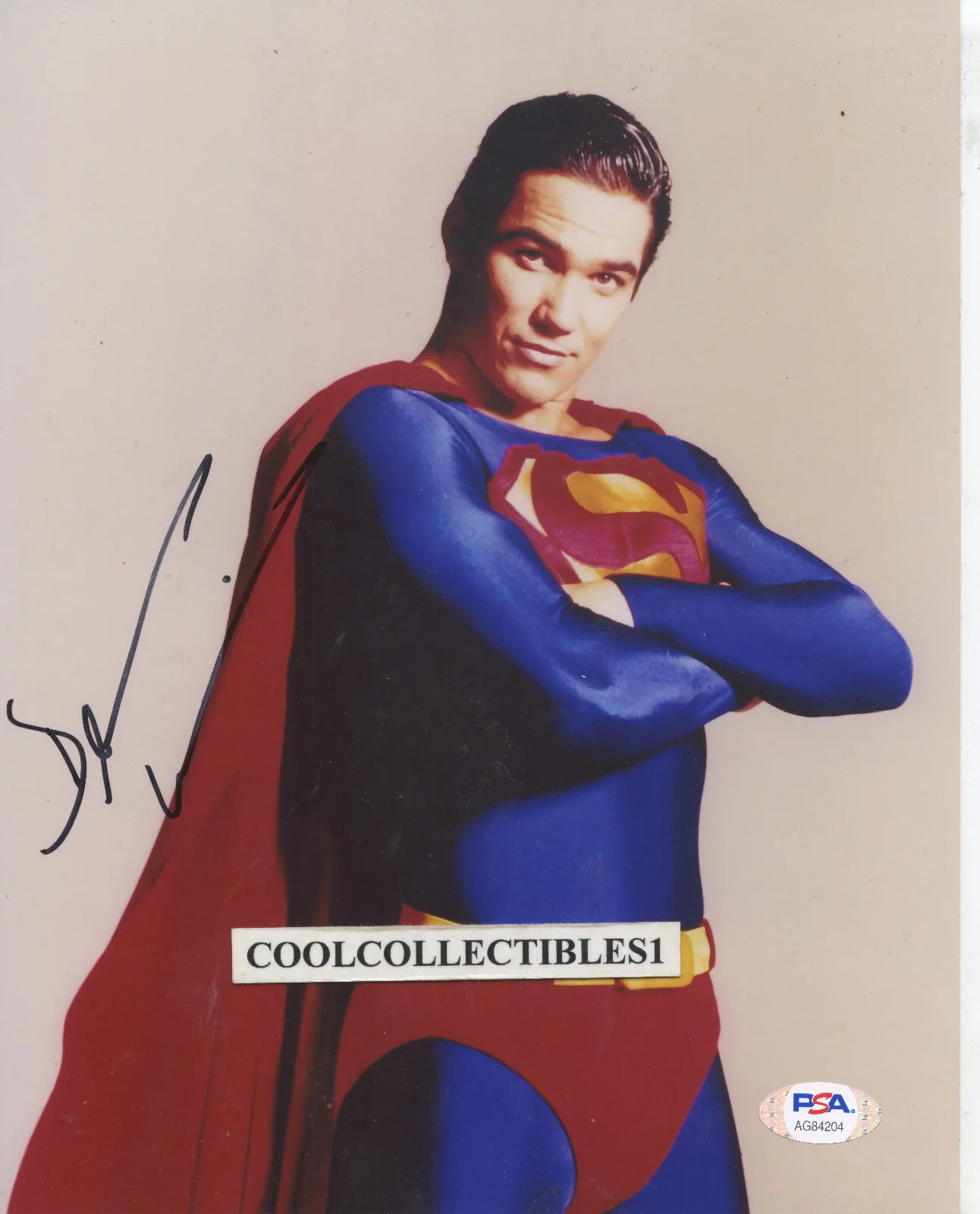 DEAN CAIN — DEAN CAIN of "SUPERMAN LOIS & CLARK" IN PERSON SIGNED 8X10 PHOTO PSA/DNA COA, изображение 2