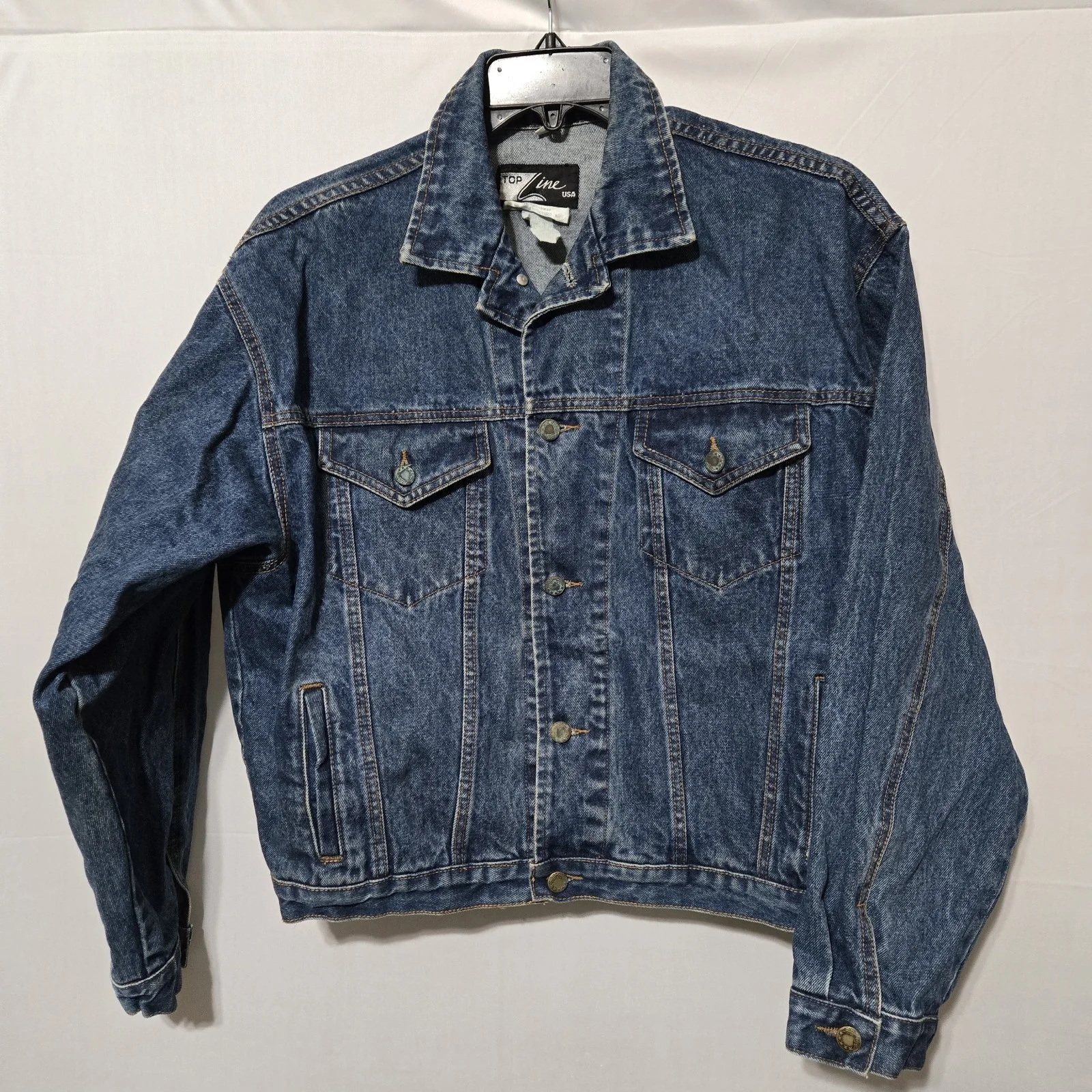Tori Spelling — Vintage Beverly Hills 90210 Autographed 1992 Denim Jacket Tori Spelling Size M, изображение 3