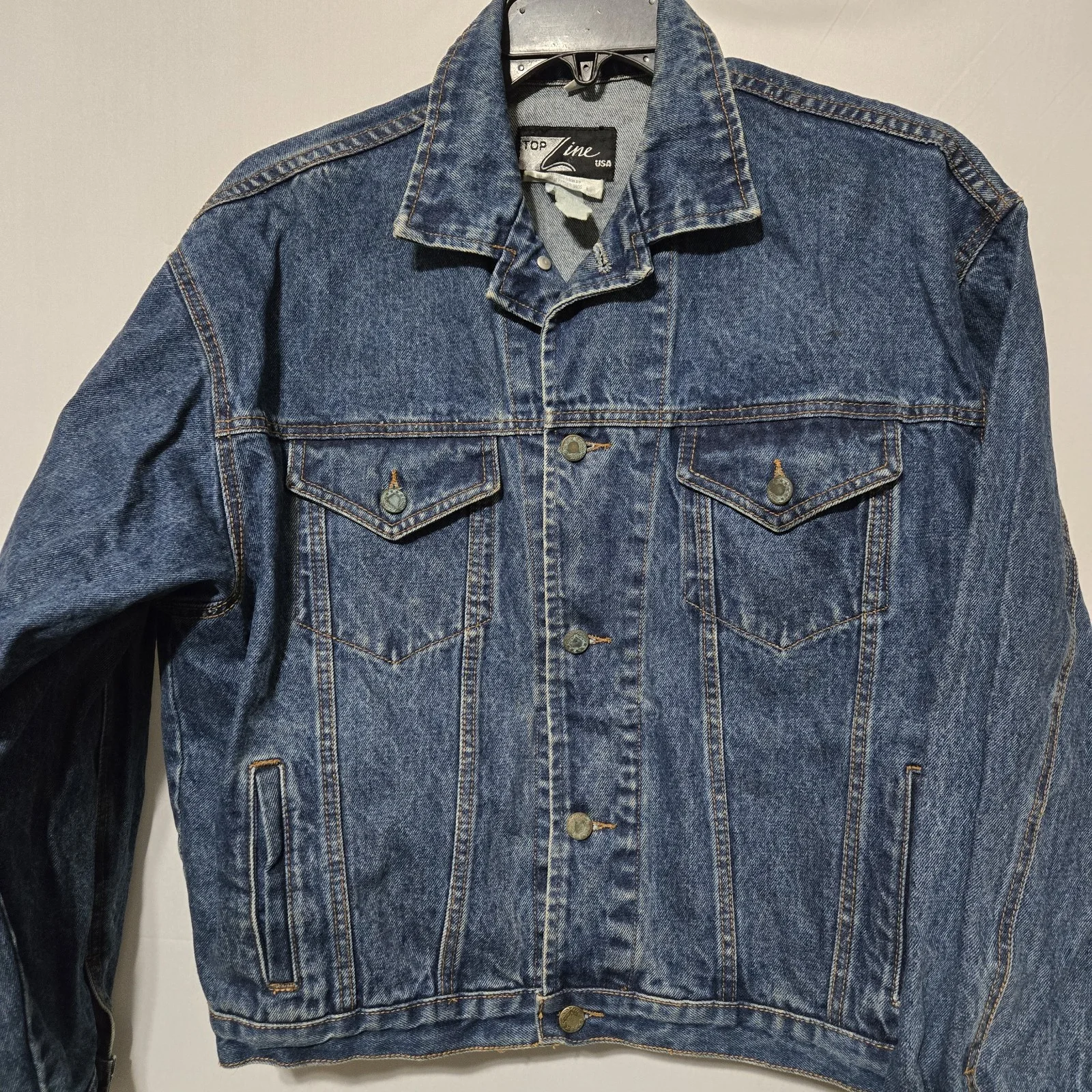 Tori Spelling — Vintage Beverly Hills 90210 Autographed 1992 Denim Jacket Tori Spelling Size M, изображение 4