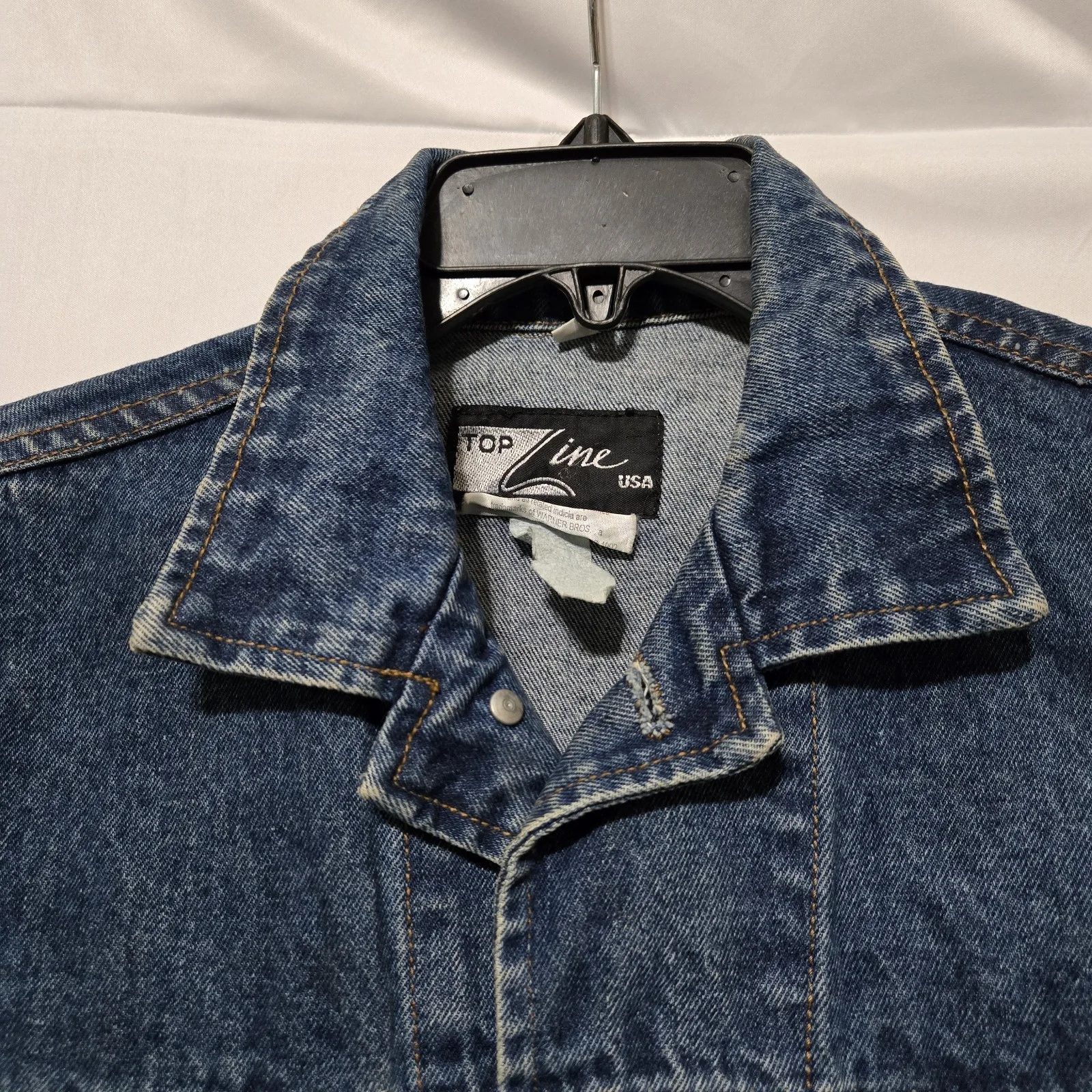 Tori Spelling — Vintage Beverly Hills 90210 Autographed 1992 Denim Jacket Tori Spelling Size M, изображение 5
