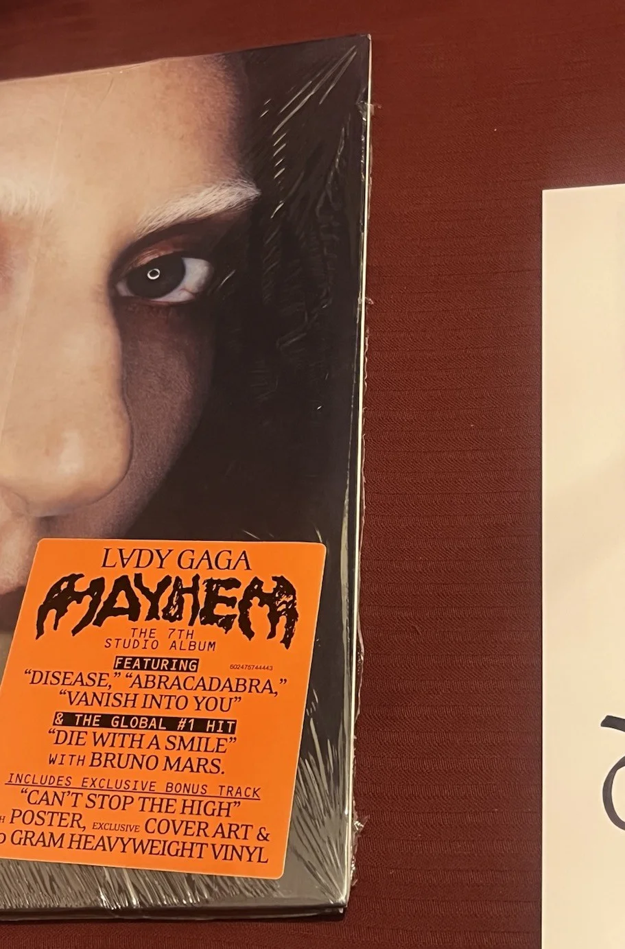 LADY GAGA SIGNED MAYHEM VINYL ART CARD + NEW RECORD 12" AUTOGRAPH COA RARE, изображение 5