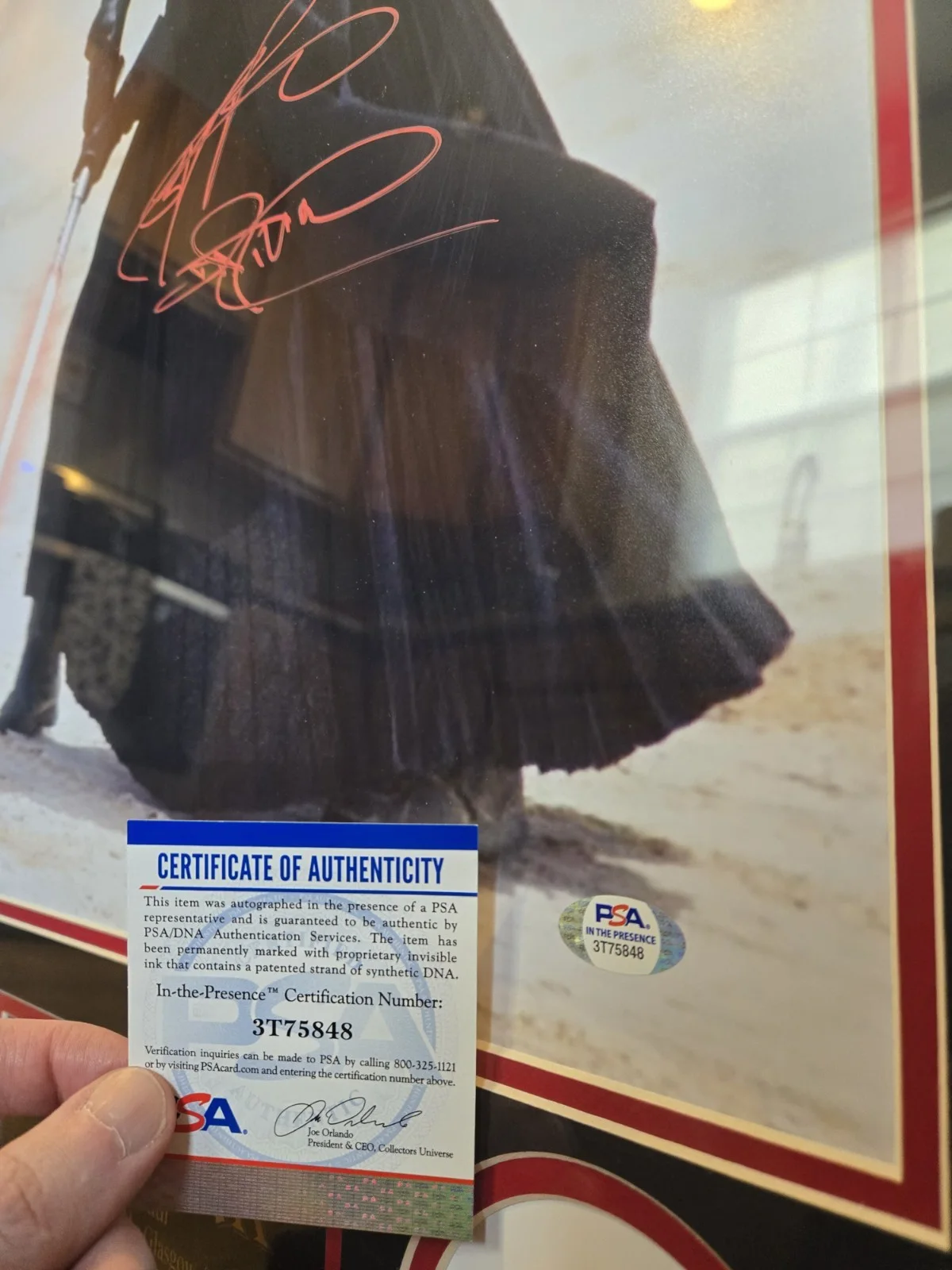 Ray Park — Darth Maul / Ray Park Signed And Framed Photo With"Darth Maul" Inscription 24×28, image 2