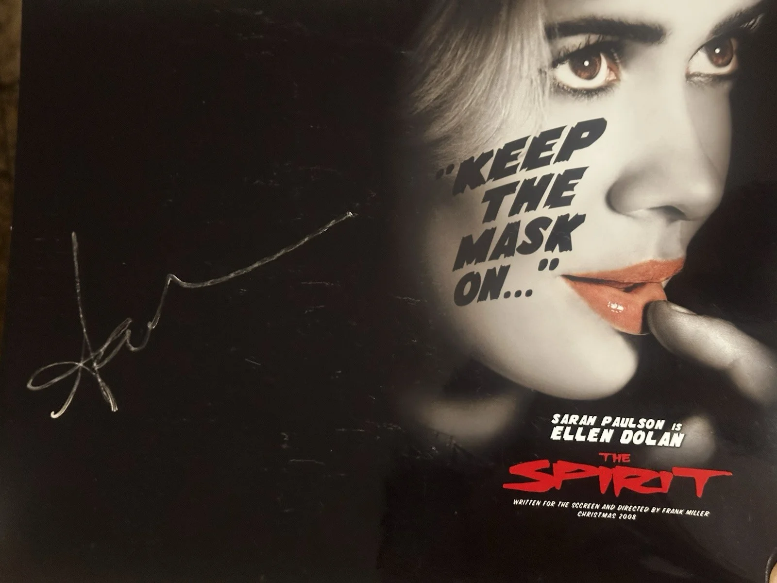 Sarah Paulson — Sarah Paulson signed The Spirit 8x10 photo In Person.