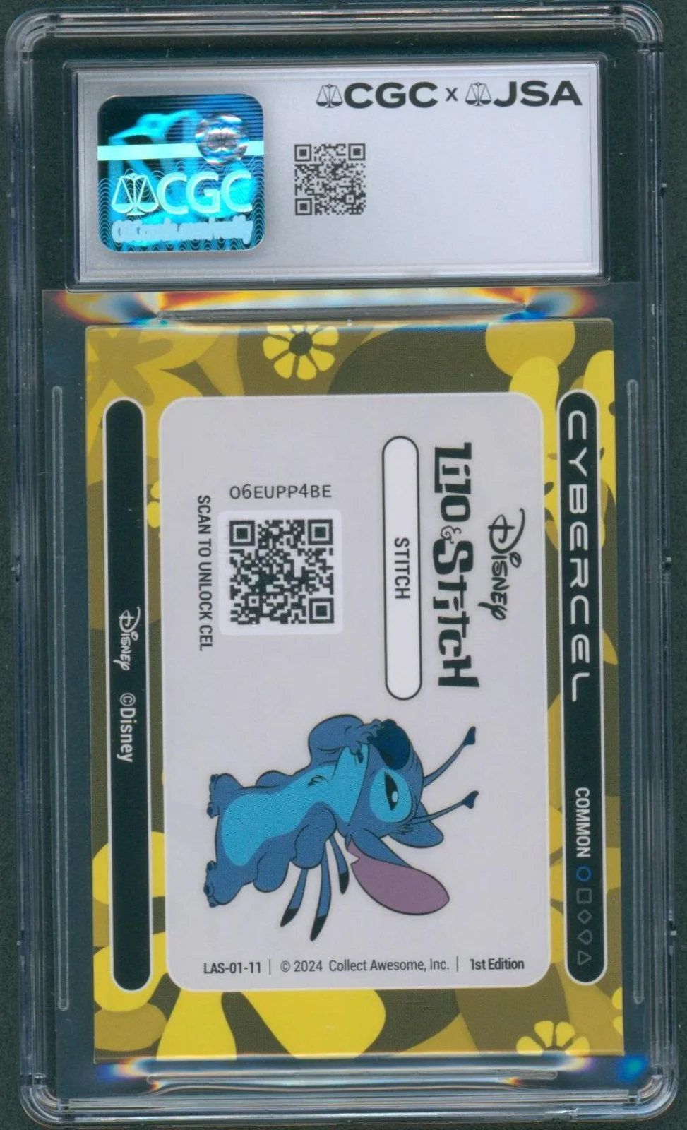 Chris Sanders — Chris Sanders Signed Lilo & Stitch Card Cybercel Autograph CGC x JSA SLAB, image 2