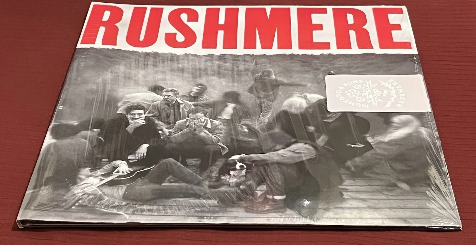 MUMFORD & SONS BAND SIGNED RUSHMERE VINYL ART CARD + NEW RECORD 12" AUTO COA, image 5