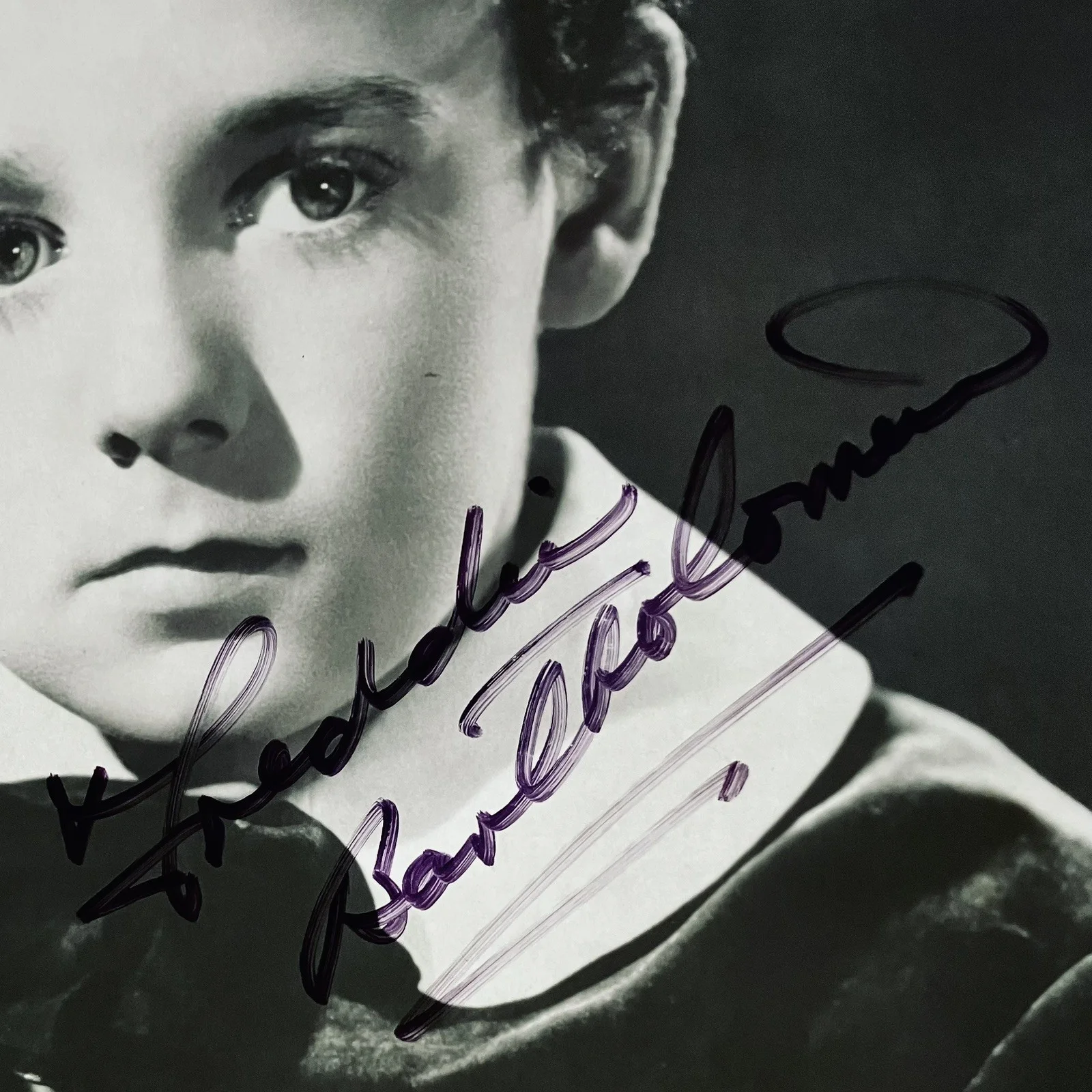 Freddie Bartholomew — FREDDIE BARTHOLOMEW d.1992 Signed 8x10 / DAVID COPPERFIELD, Captains Courageous, image 4