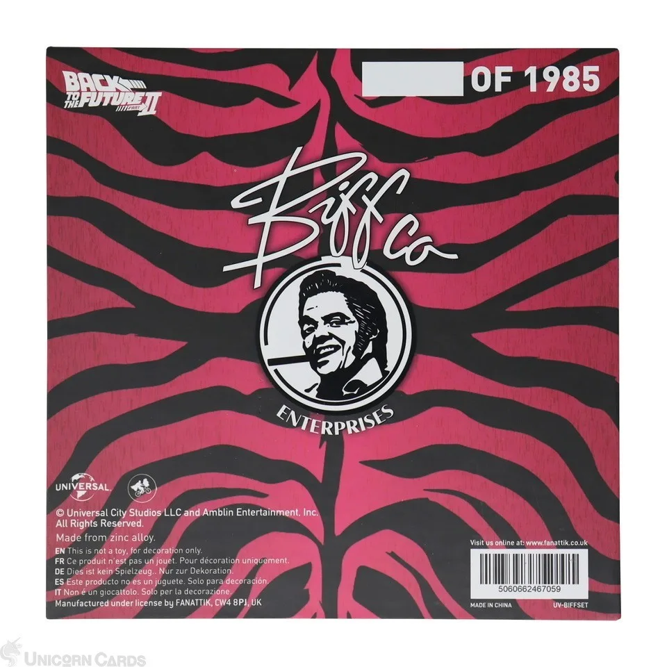 Fanattik Back to the Future 2 Biff Tannen Casino Set Gold Chip Pin Museum Ticket, изображение 3