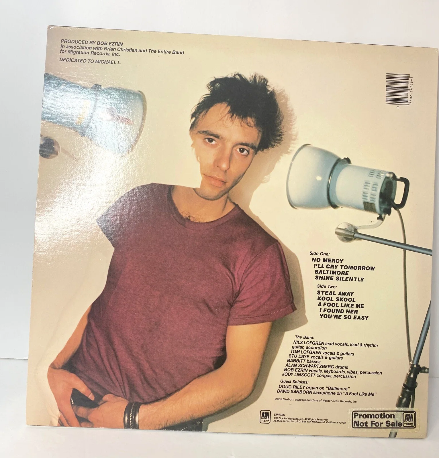 NILS LOFGREN Signed To Ken Believe, Album, изображение 4