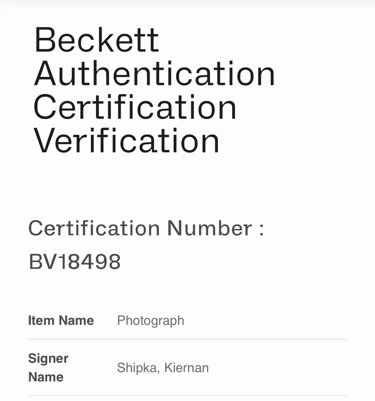 Kiernan Shipka — KIERNAN SHIKPA SIGNED 8x10 AUTOGRAPH SEXY SABRINA PHOTO BECKETT HOLO BV18498, изображение 4