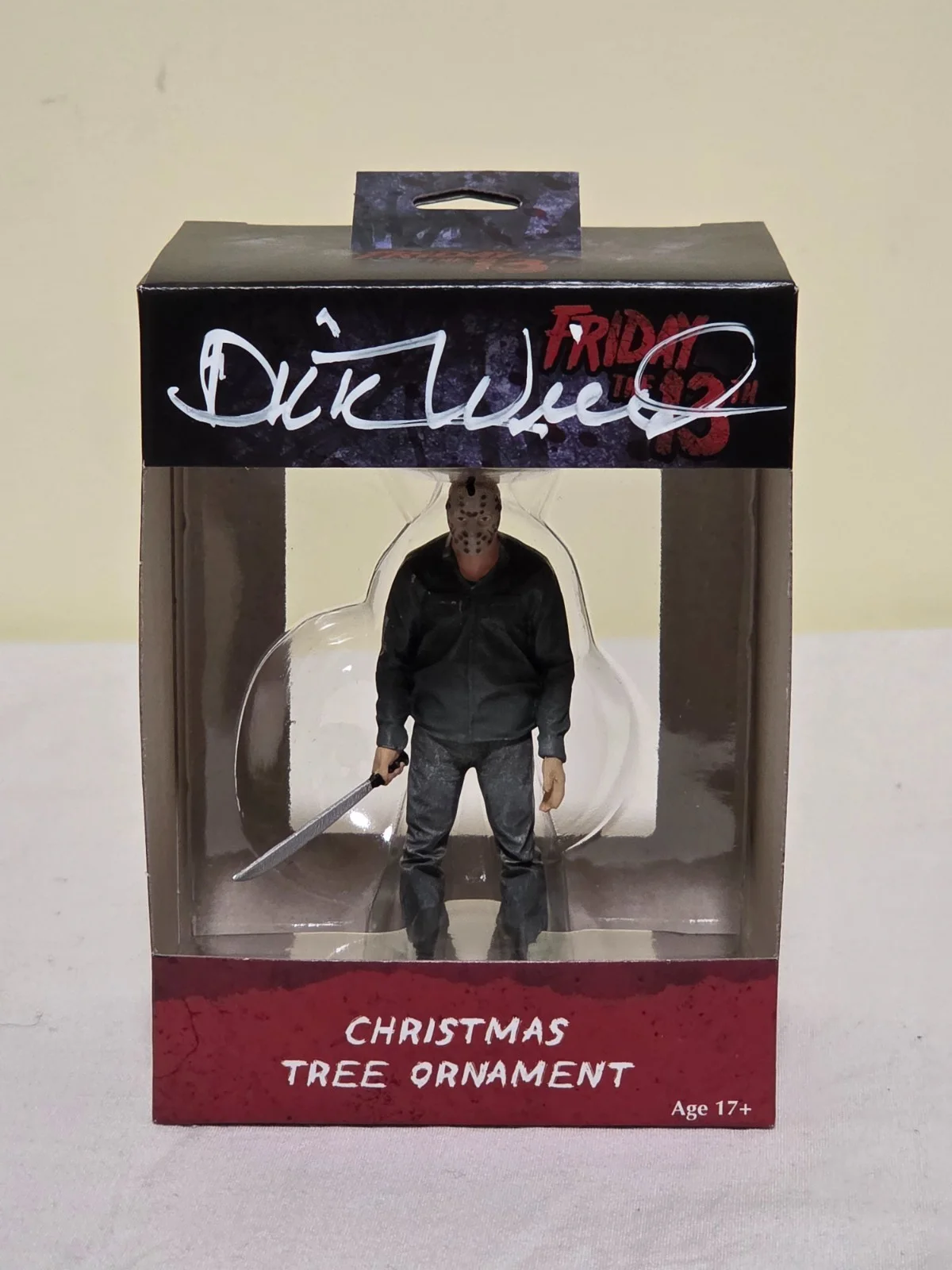 Dick Wieand — Dick Wieand Signed Friday the 13th Jason Voorhees Hallmark Ornament. Horror. Roy, изображение 2