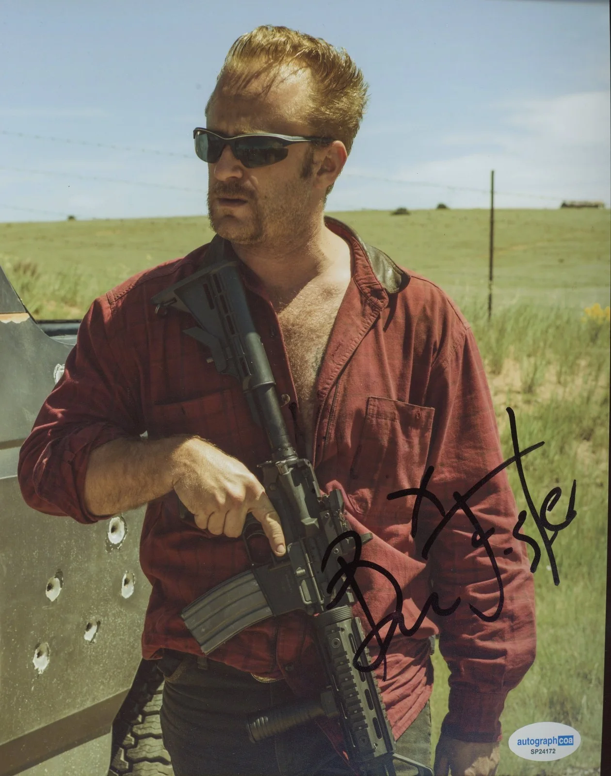 Ben Foster — Ben Foster Signed Autographed HELL OR HIGH WATER 8x10 Photo ACOA COA Motor City, изображение 2