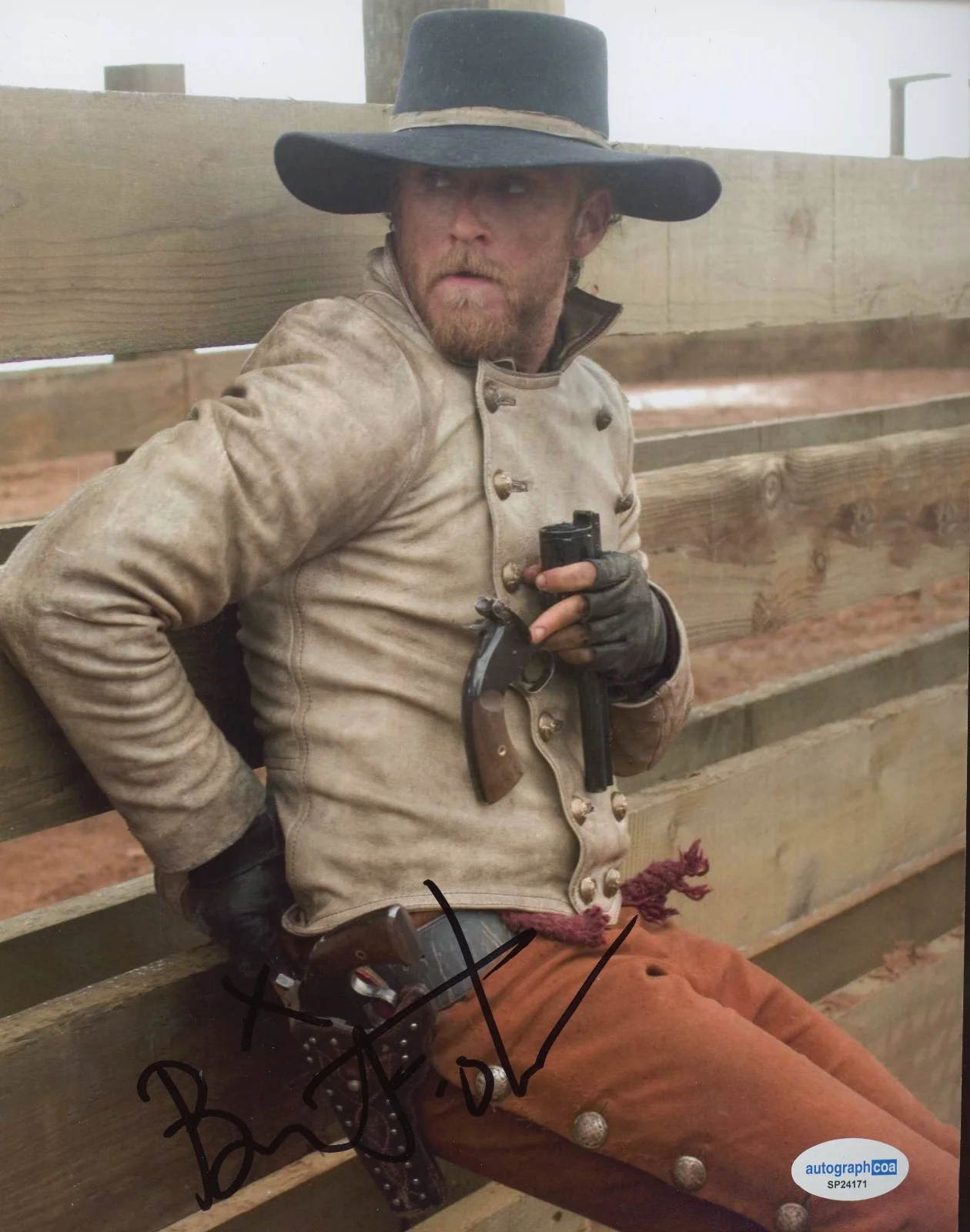 Ben Foster — Ben Foster Signed Autographed 3:10 TO YUMA 8x10 Photo ACOA COA Motor City A, изображение 2