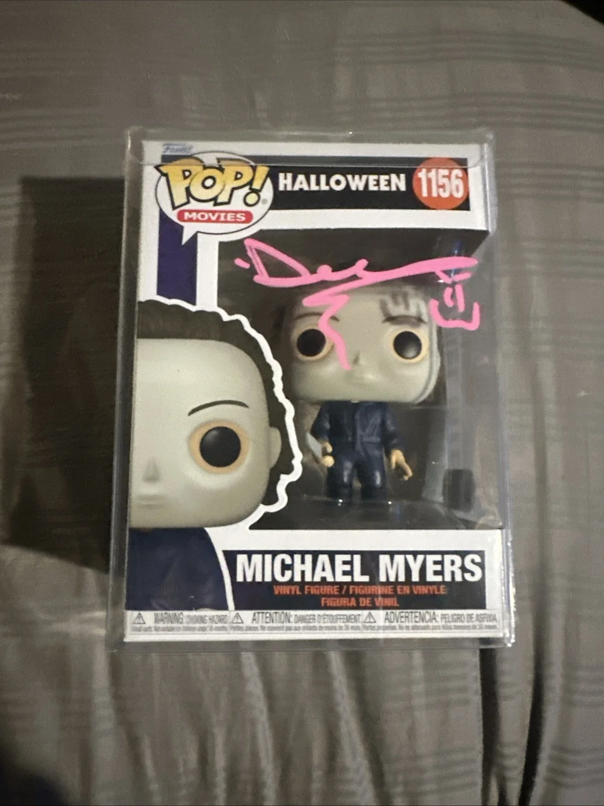daeg faerch — Dawg Faerch Michael Myers Funko Pop Auto Signed Swau Coa #1156 with Protector