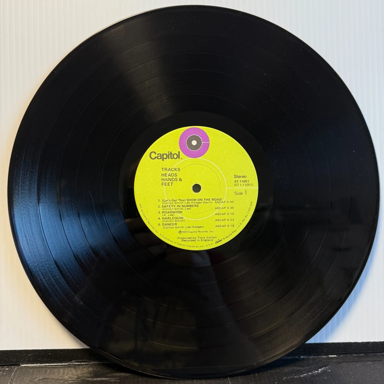 HEAD HANDS & FEET "Tracks" AUTOGRAPHED by ALBERT LEE Capitol ST-11051 LA press, изображение 4