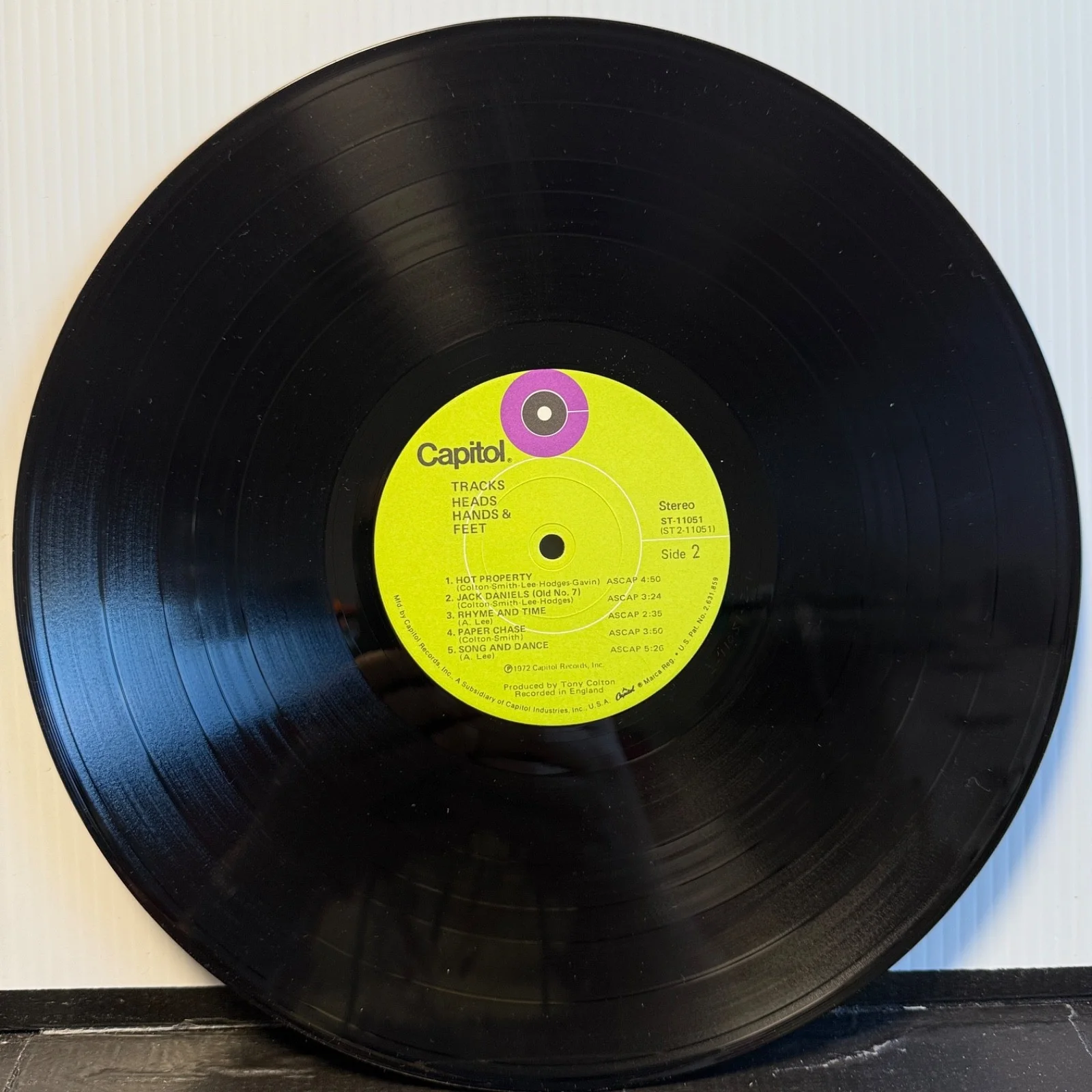 HEAD HANDS & FEET "Tracks" AUTOGRAPHED by ALBERT LEE Capitol ST-11051 LA press, изображение 5